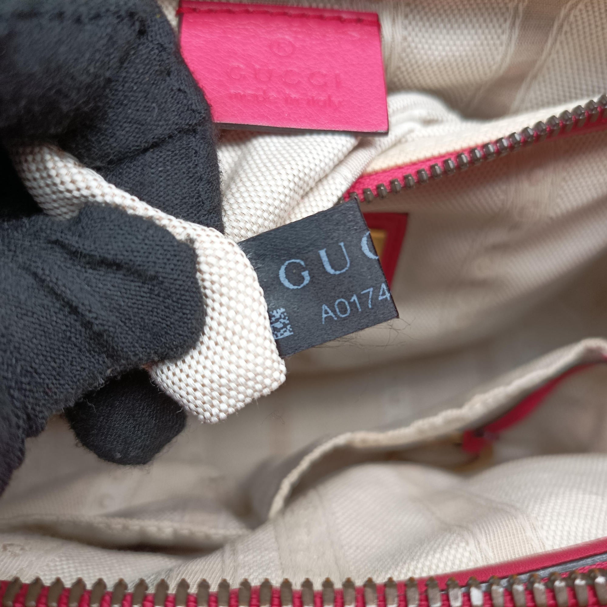 Pre-owned Gucci Bright Bit Rose Patent Leather 371925 shoulderbag | stylenewstar