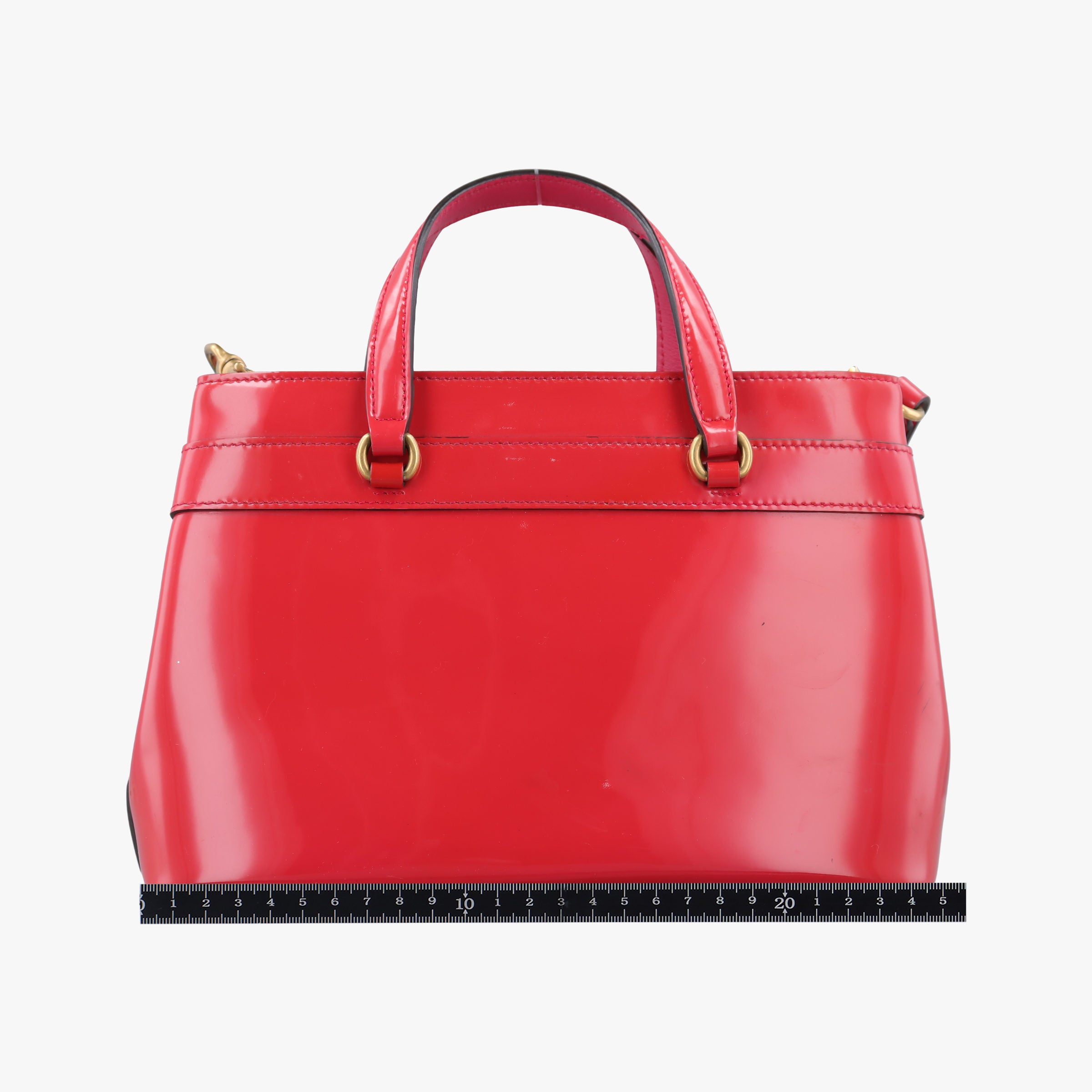 Pre-owned Gucci Bright Bit Rose Patent Leather 371925 shoulderbag | stylenewstar