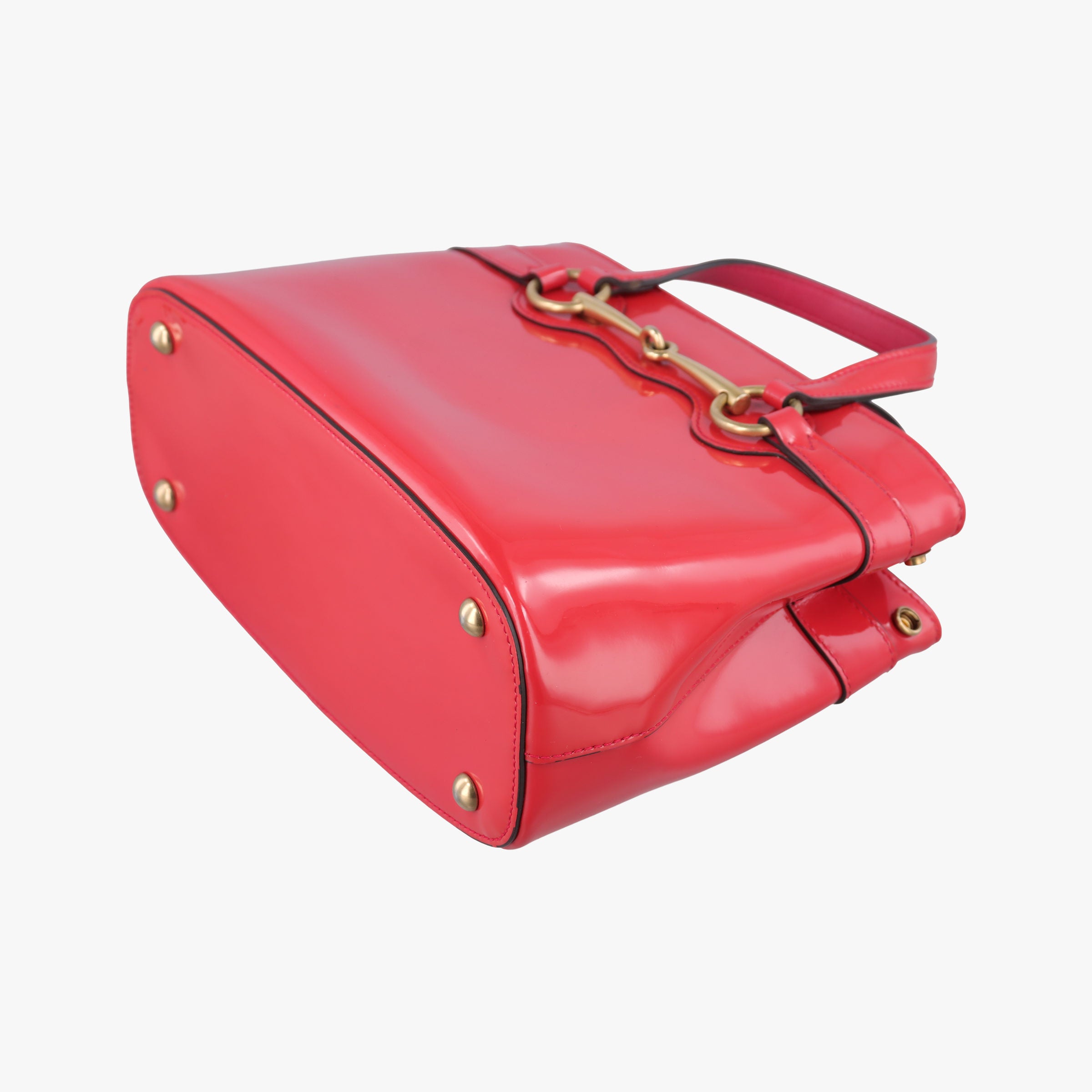 Pre-owned Gucci Bright Bit Rose Patent Leather 371925 shoulderbag | stylenewstar