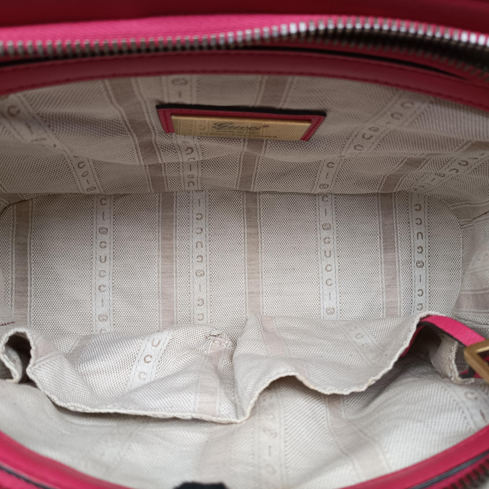 Pre-owned Gucci Bright Bit Rose Patent Leather 371925 shoulderbag | stylenewstar