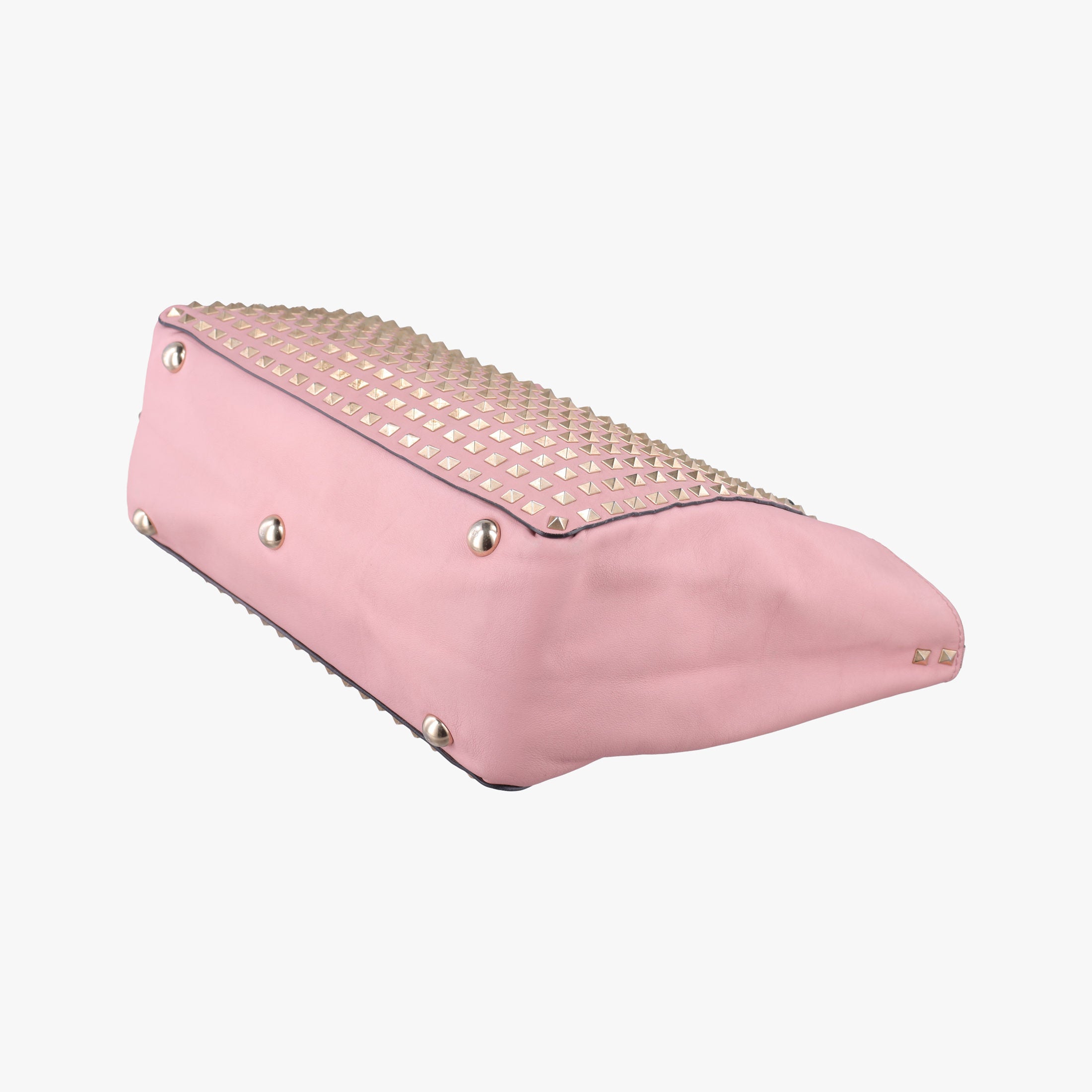 Secondhand Valentino Rockstud Pink leather  handbag | stylenewstar