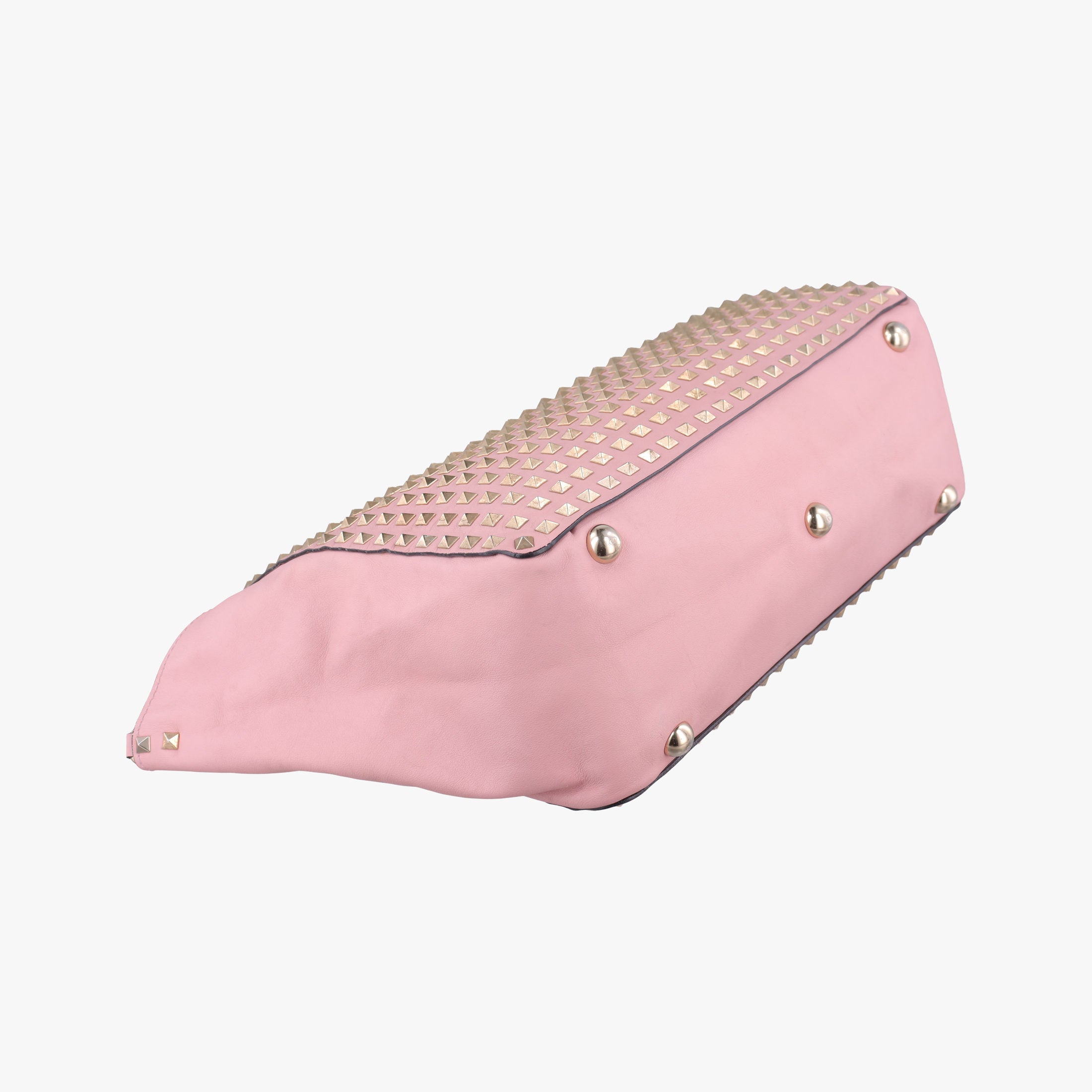Secondhand Valentino Rockstud Pink leather  handbag | stylenewstar