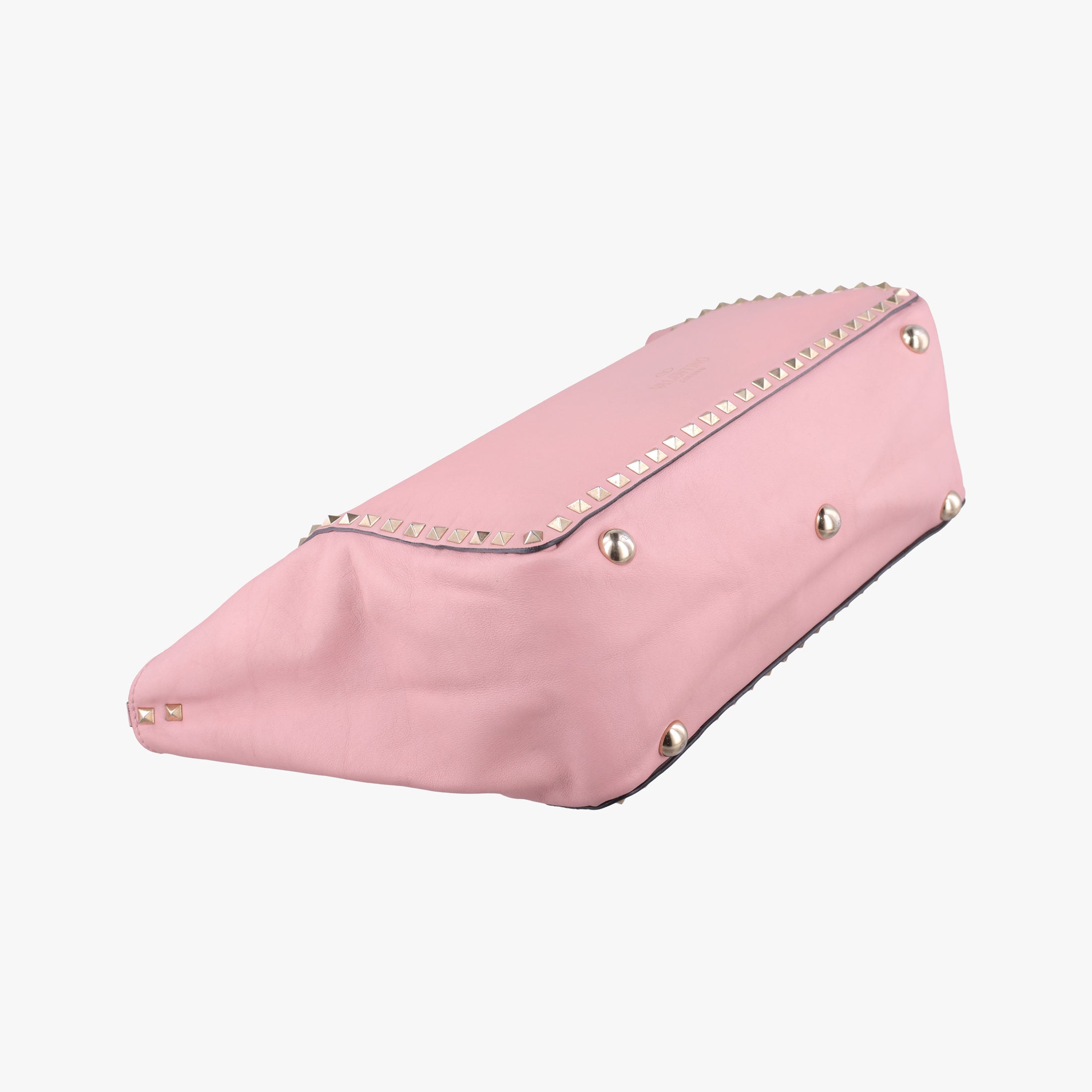 Secondhand Valentino Rockstud Pink leather  handbag | stylenewstar
