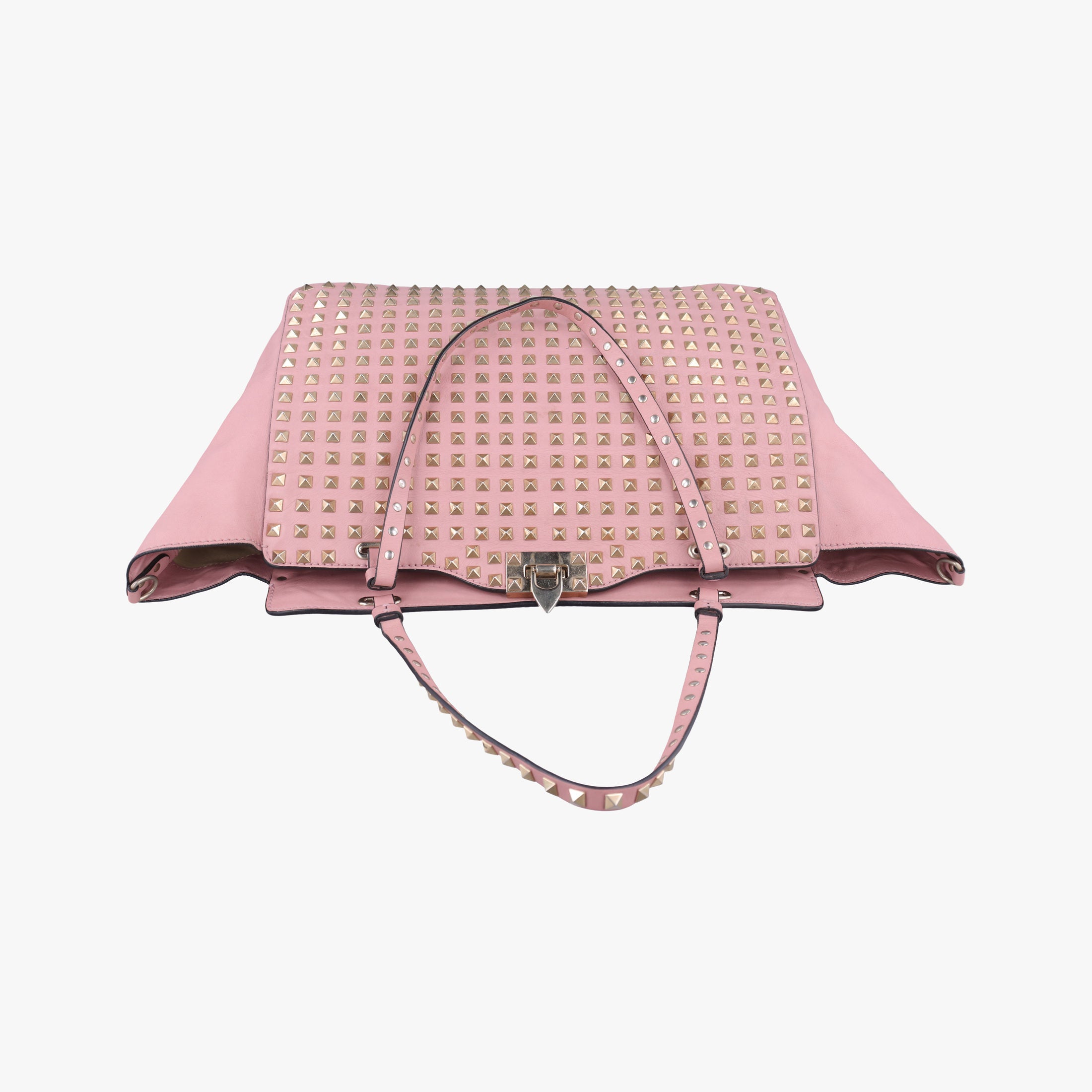 Secondhand Valentino Rockstud Pink leather  handbag | stylenewstar