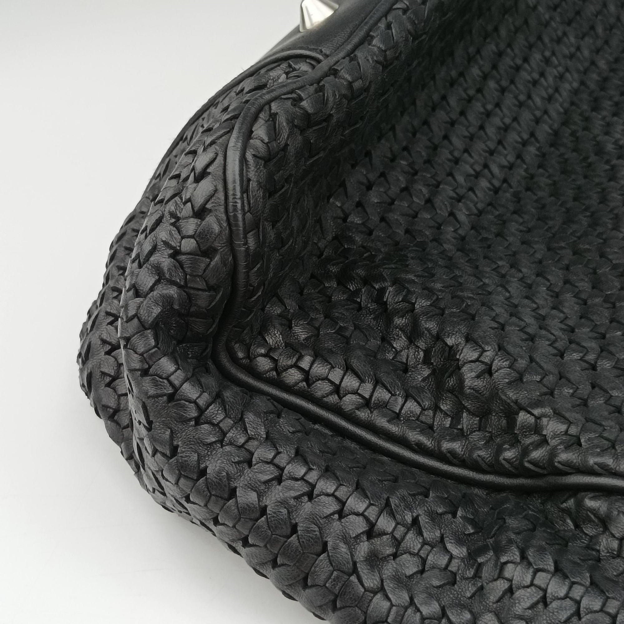 Pre-owned Christian Dior Soft Lady Dior Intrecciato Tote Black lambskin  handbag | stylenewstar