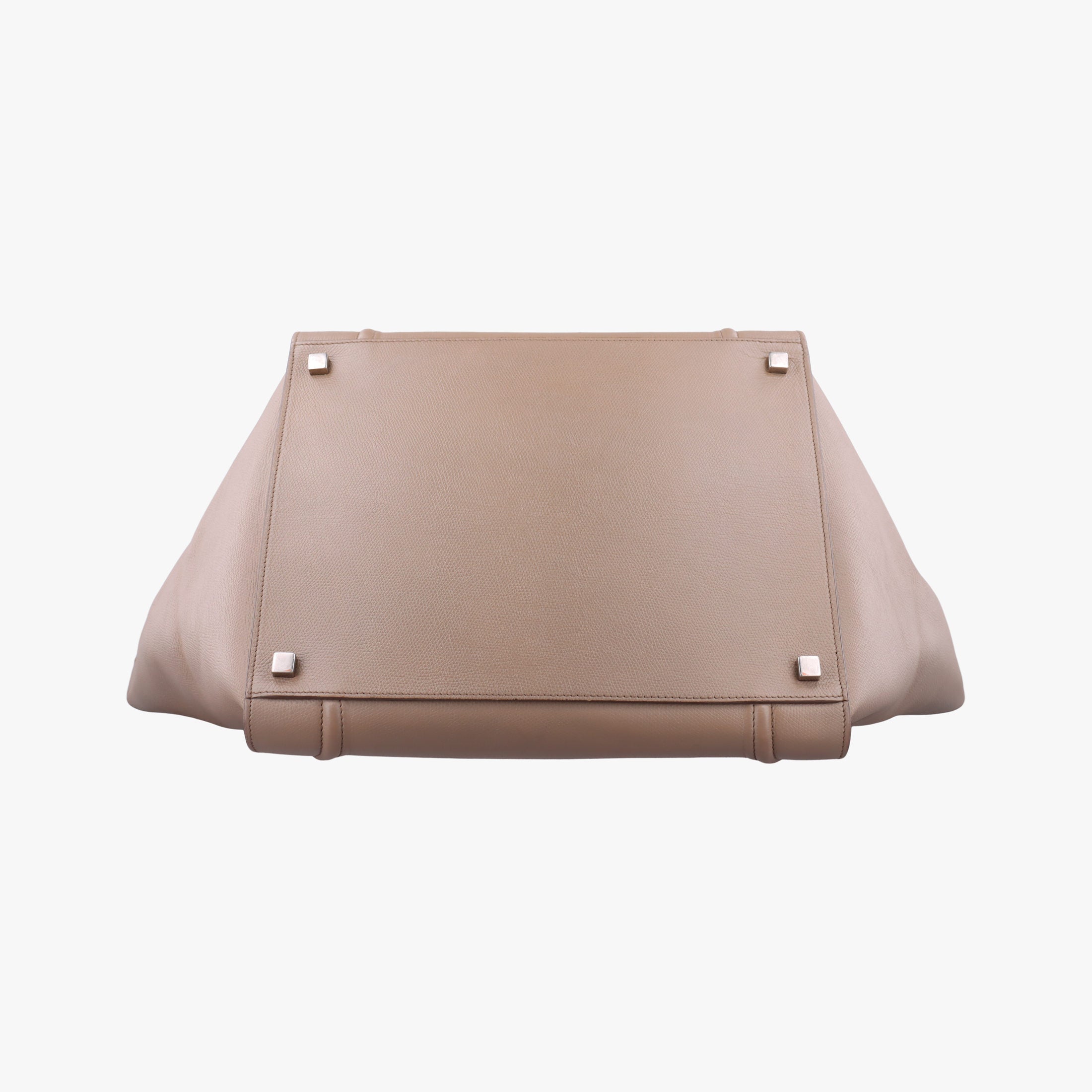 Vintage Celine Luggage Small Square Phantom Beige Leather  handbag | stylenewstar