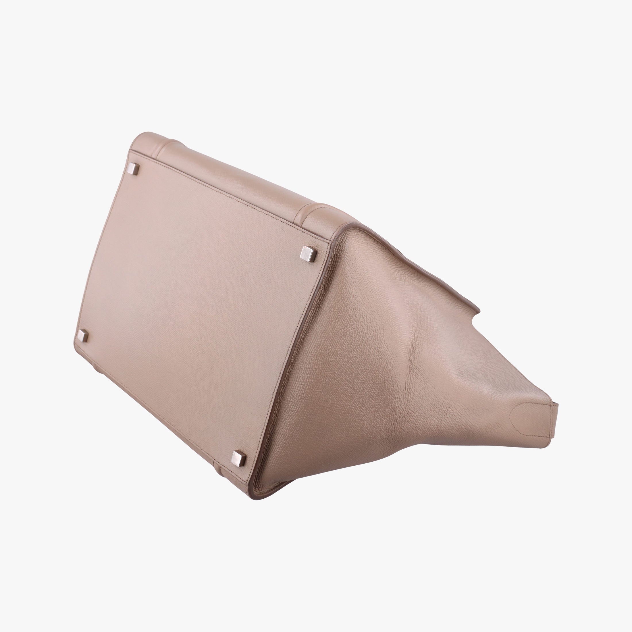 Vintage Celine Luggage Small Square Phantom Beige Leather  handbag | stylenewstar