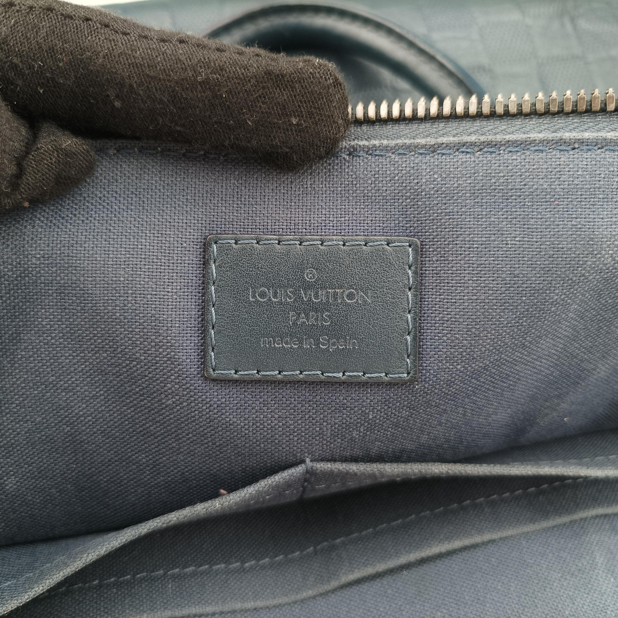 Pre-owned Louis Vuitton Porte-Document-Jour Business Cosmos Damier Infinie N41327 handbag | stylenewstar
