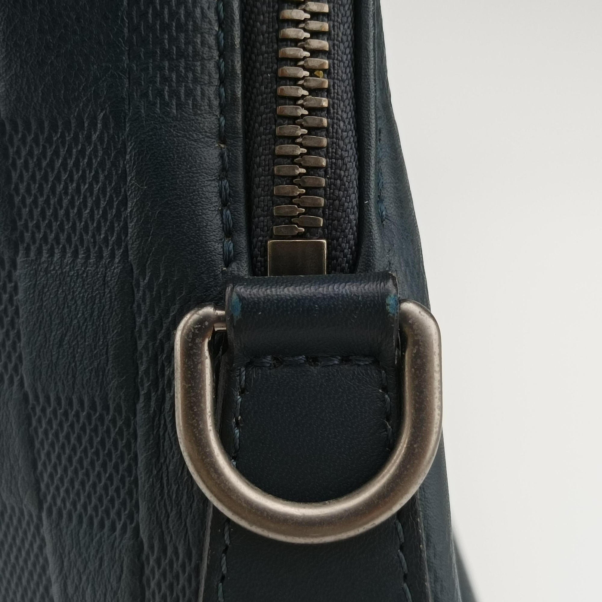 Pre-owned Louis Vuitton Porte-Document-Jour Business Cosmos Damier Infinie N41327 handbag | stylenewstar