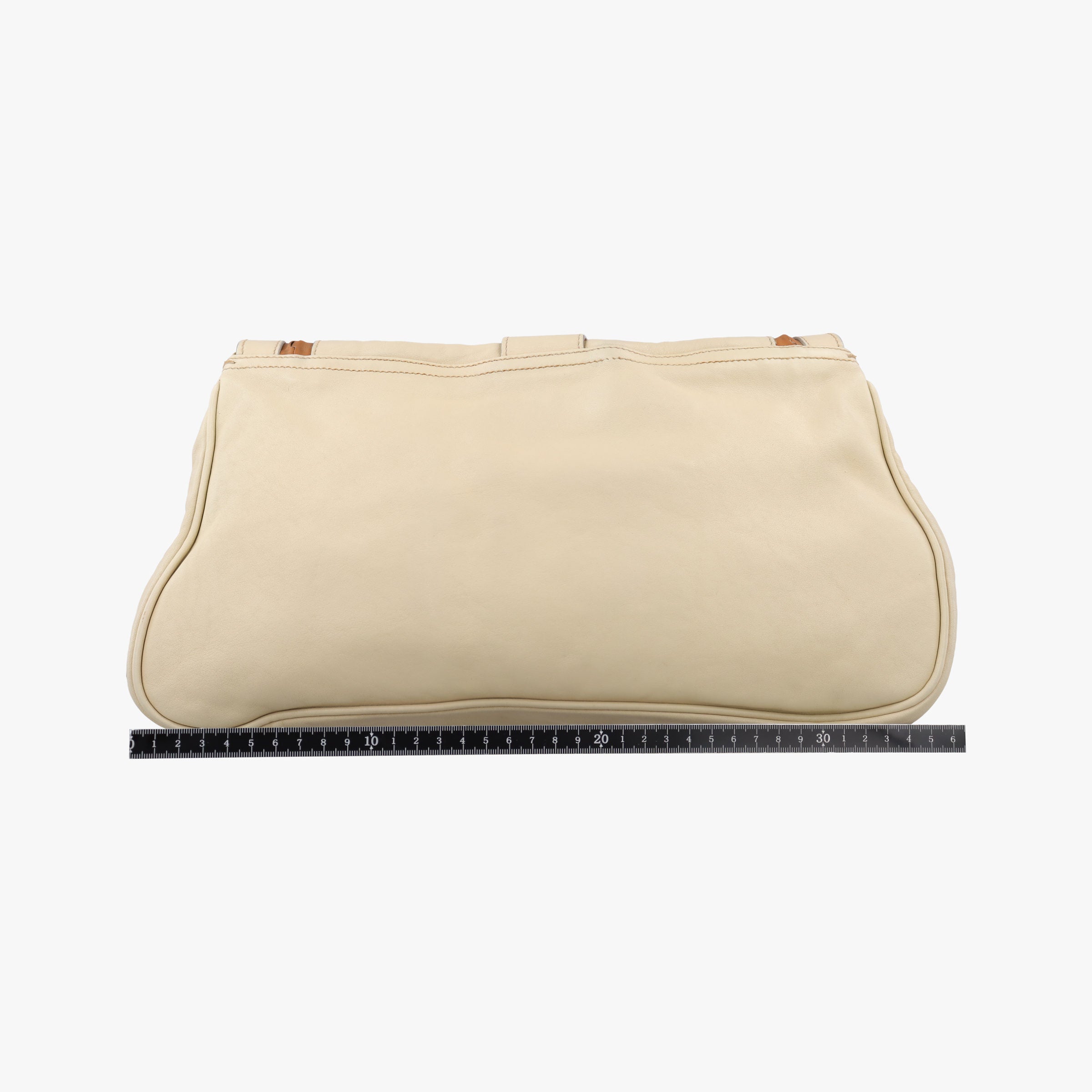 Secondhand Christian Dior Gaucho Beige Leather  shoulderbag | stylenewstar