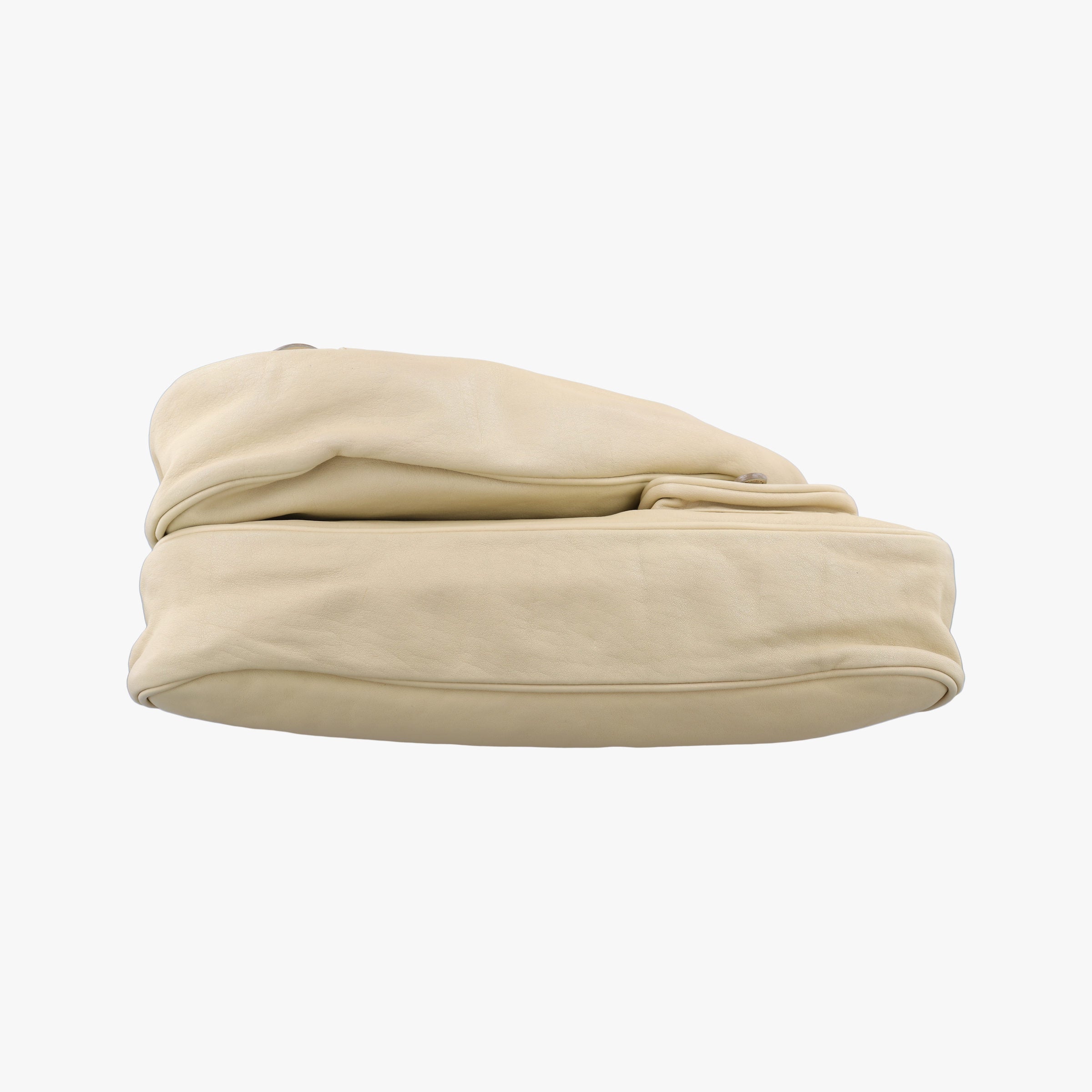 Secondhand Christian Dior Gaucho Beige Leather  shoulderbag | stylenewstar