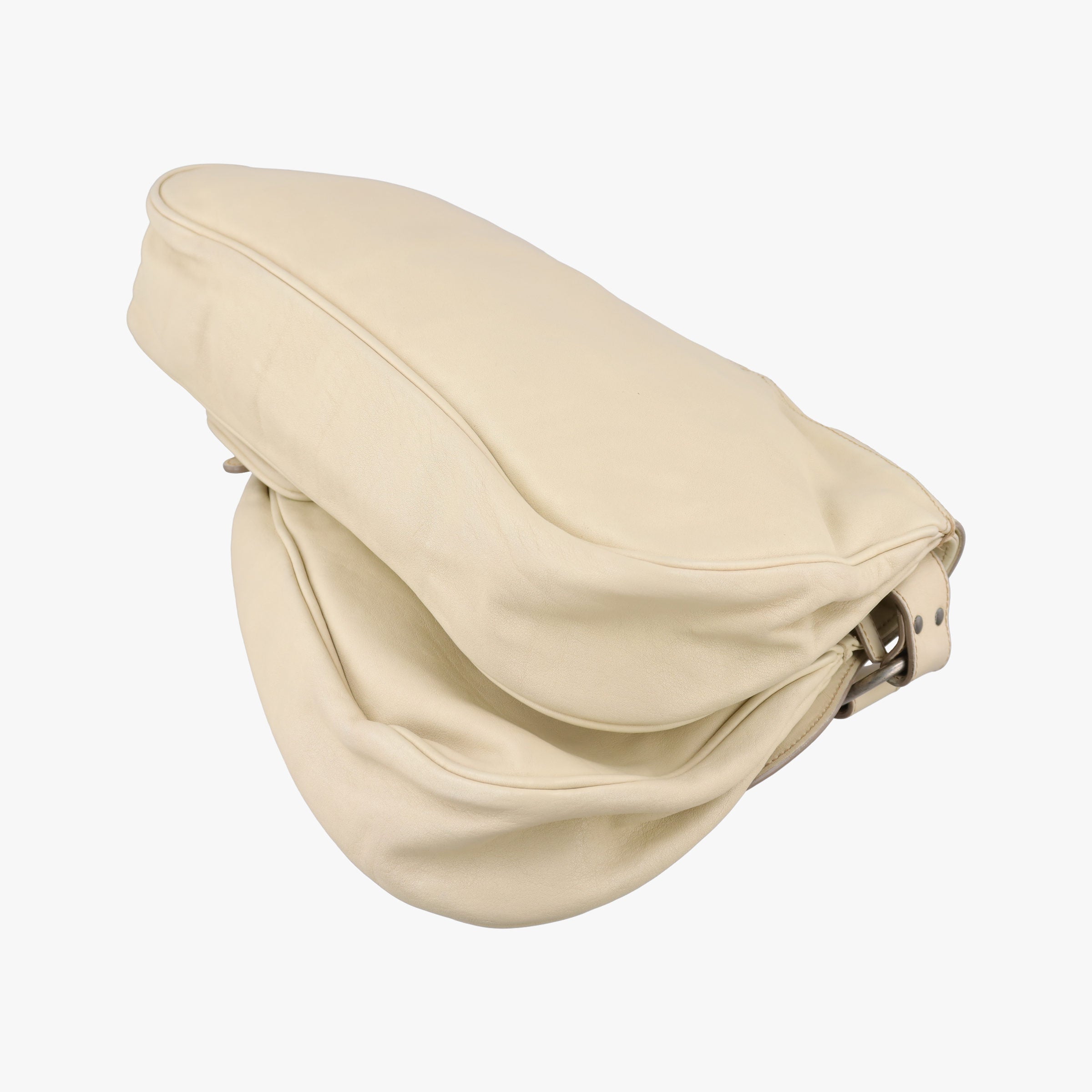 Secondhand Christian Dior Gaucho Beige Leather  shoulderbag | stylenewstar
