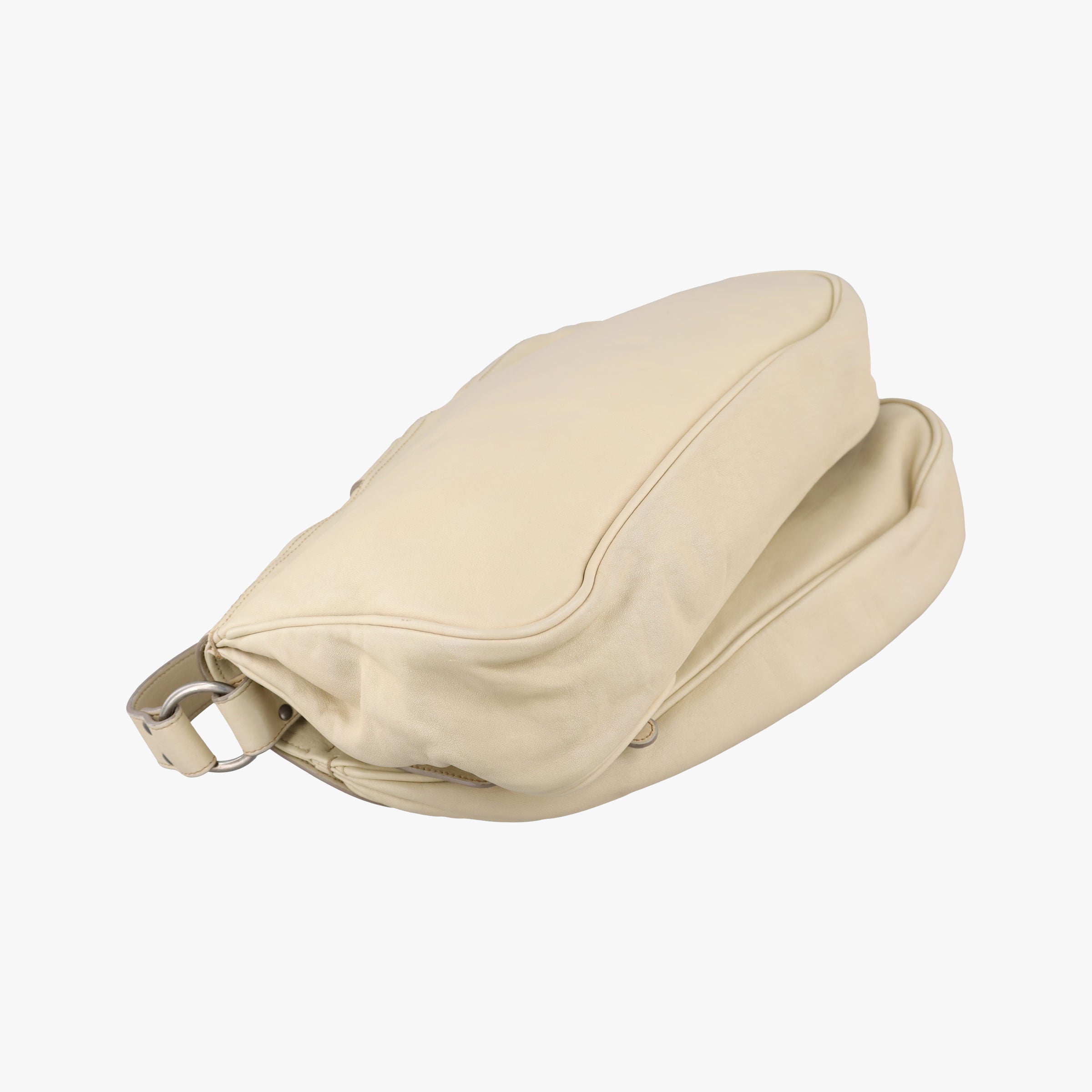 Secondhand Christian Dior Gaucho Beige Leather  shoulderbag | stylenewstar