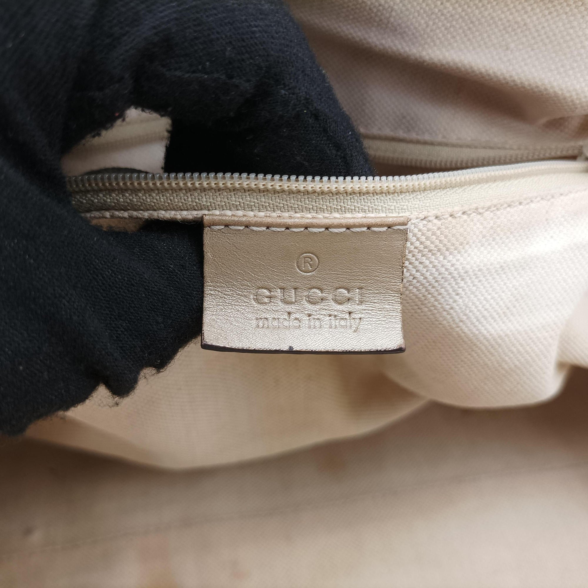 Pre-owned Gucci Sukey Guccissima Golden Leather 223974 shoulderbag | stylenewstar