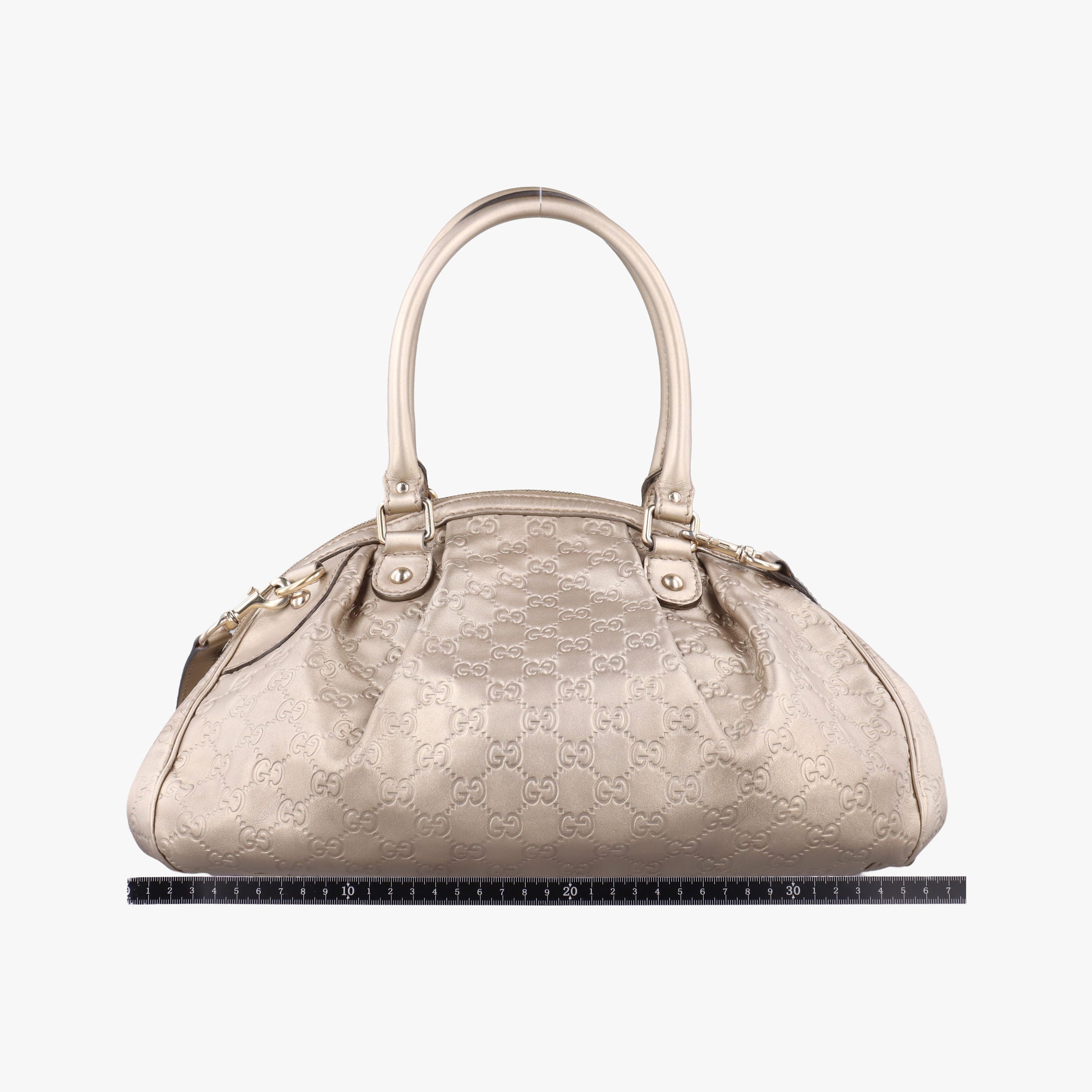 Pre-owned Gucci Sukey Guccissima Golden Leather 223974 shoulderbag | stylenewstar