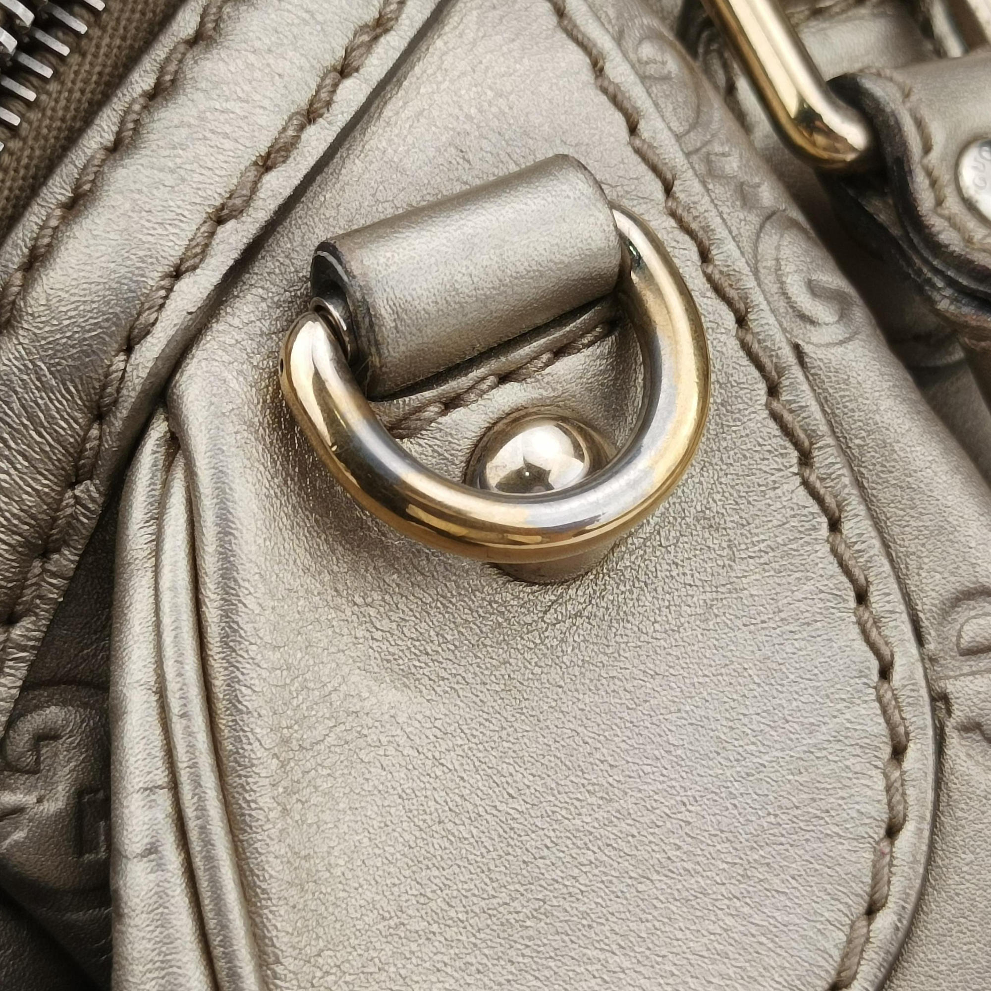 Pre-owned Gucci Sukey Guccissima Golden Leather 223974 shoulderbag | stylenewstar