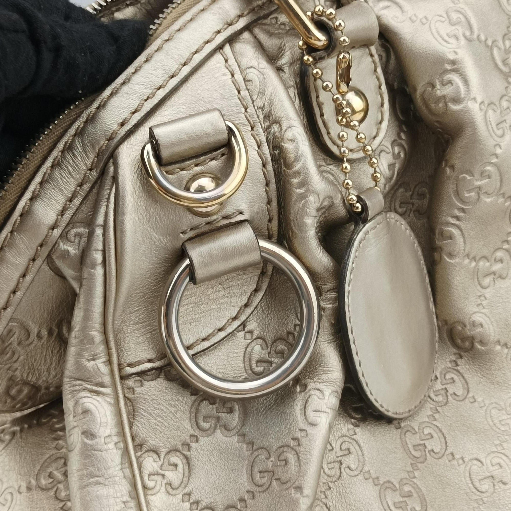 Pre-owned Gucci Sukey Guccissima Golden Leather 223974 shoulderbag | stylenewstar