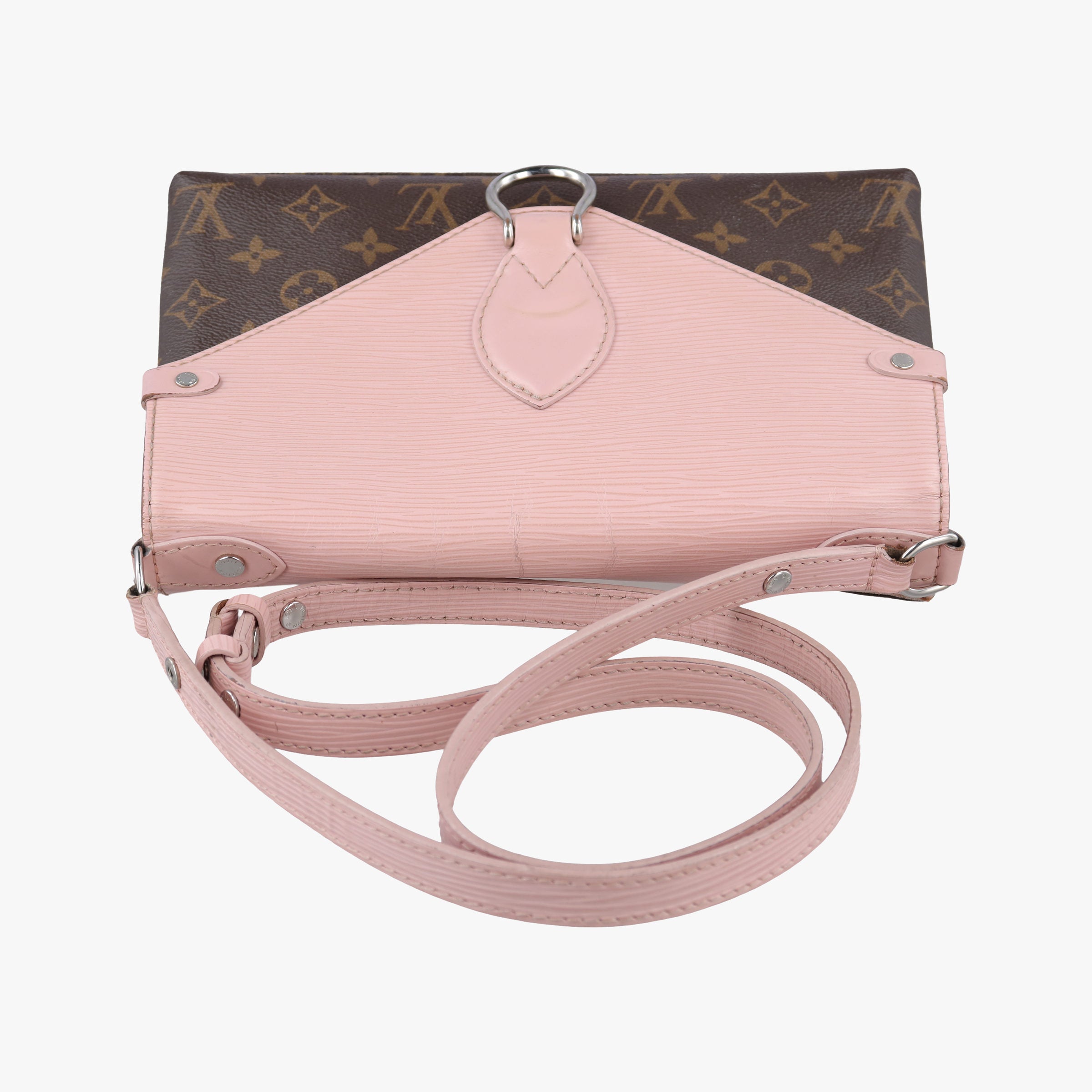 Pre-owned Louis Vuitton SAINT MICHEL Monogram×Rose Ballerine Monogram Canvas×epi M44033 shoulderbag | stylenewstar