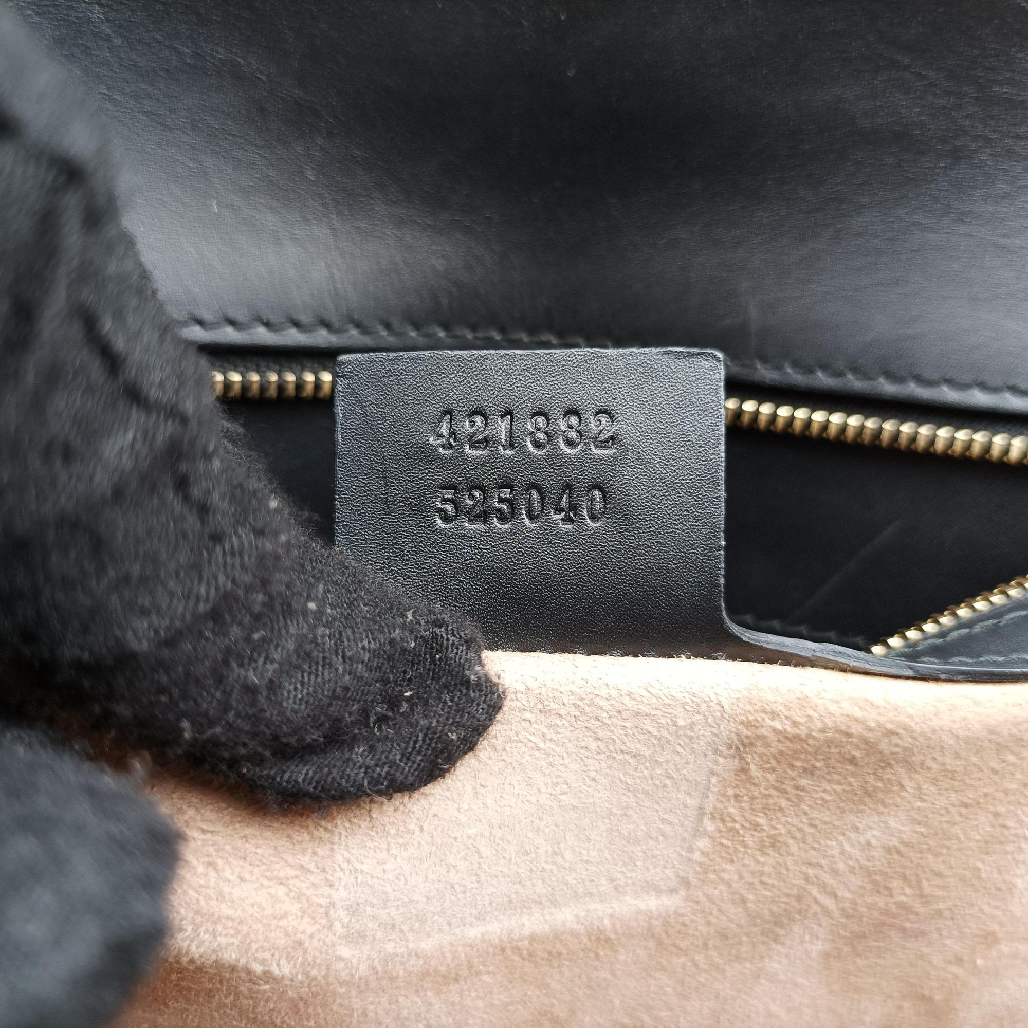 Pre-owned Gucci Sylvie Black×GREEN×RED Leather 421882 shoulderbag | stylenewstar