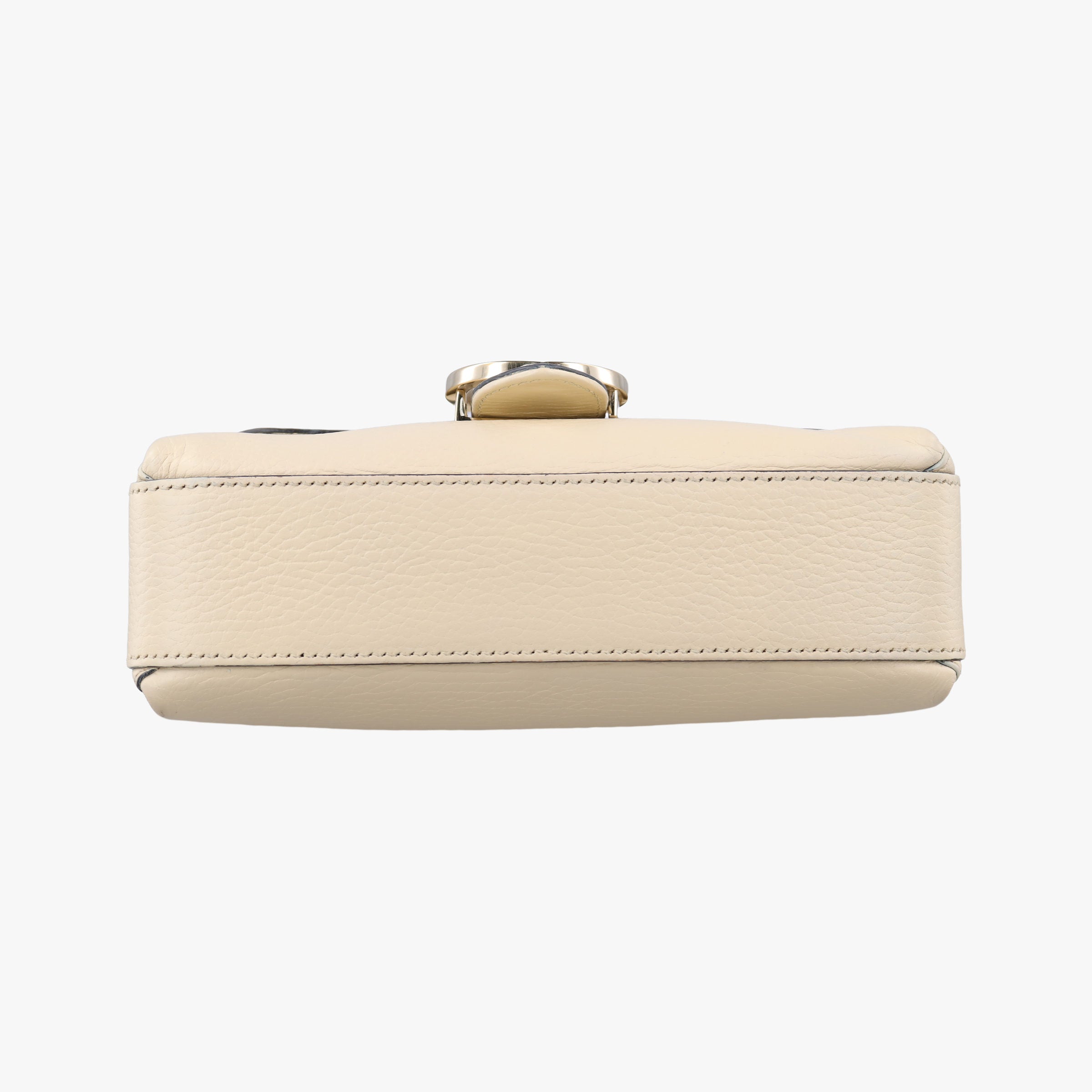 Pre-owned Gucci Interlocking G Ivory Leather 607720 shoulderbag | stylenewstar