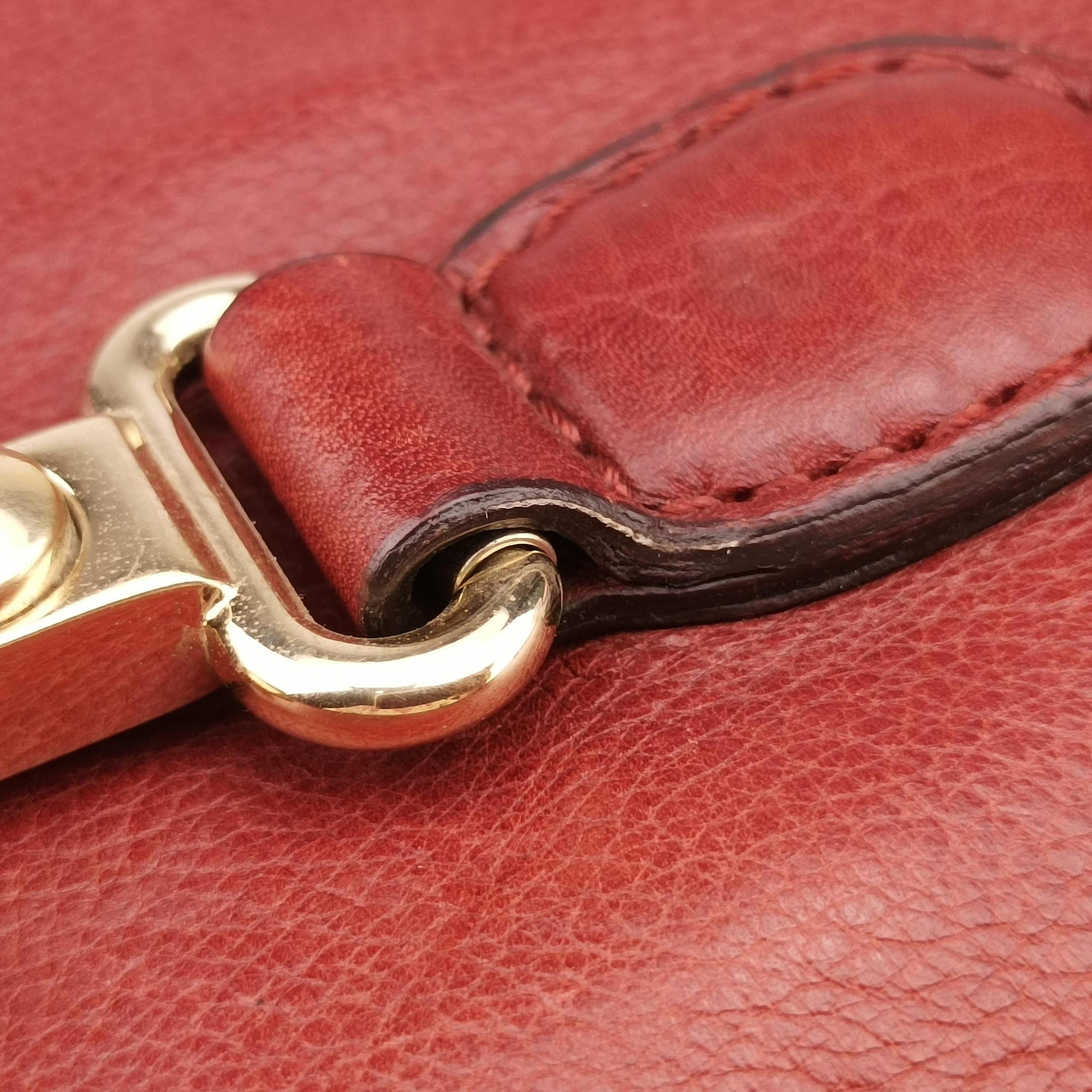 Secondhand Gucci Marrakech Messenger Red Leather 257024 shoulderbag | stylenewstar