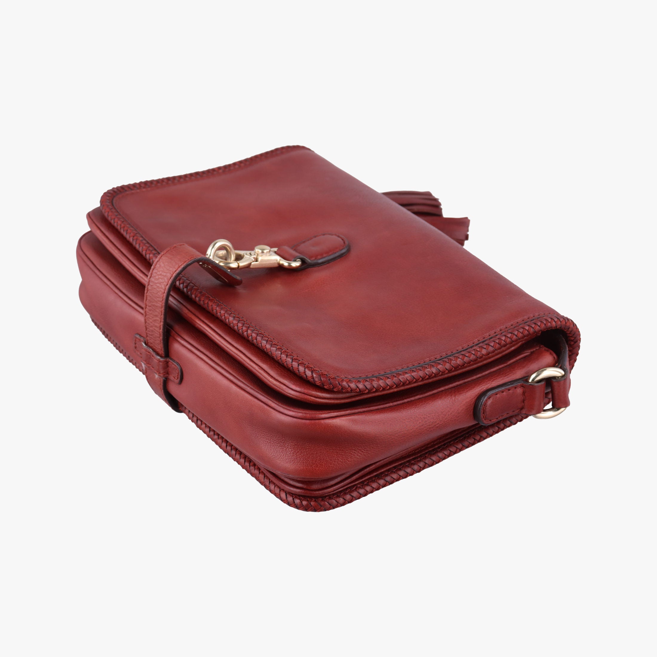 Secondhand Gucci Marrakech Messenger Red Leather 257024 shoulderbag | stylenewstar