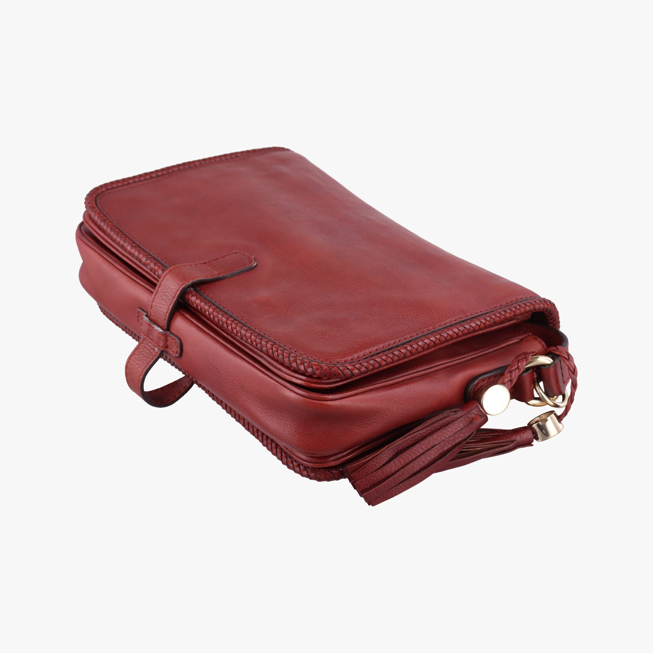 Secondhand Gucci Marrakech Messenger Red Leather 257024 shoulderbag | stylenewstar