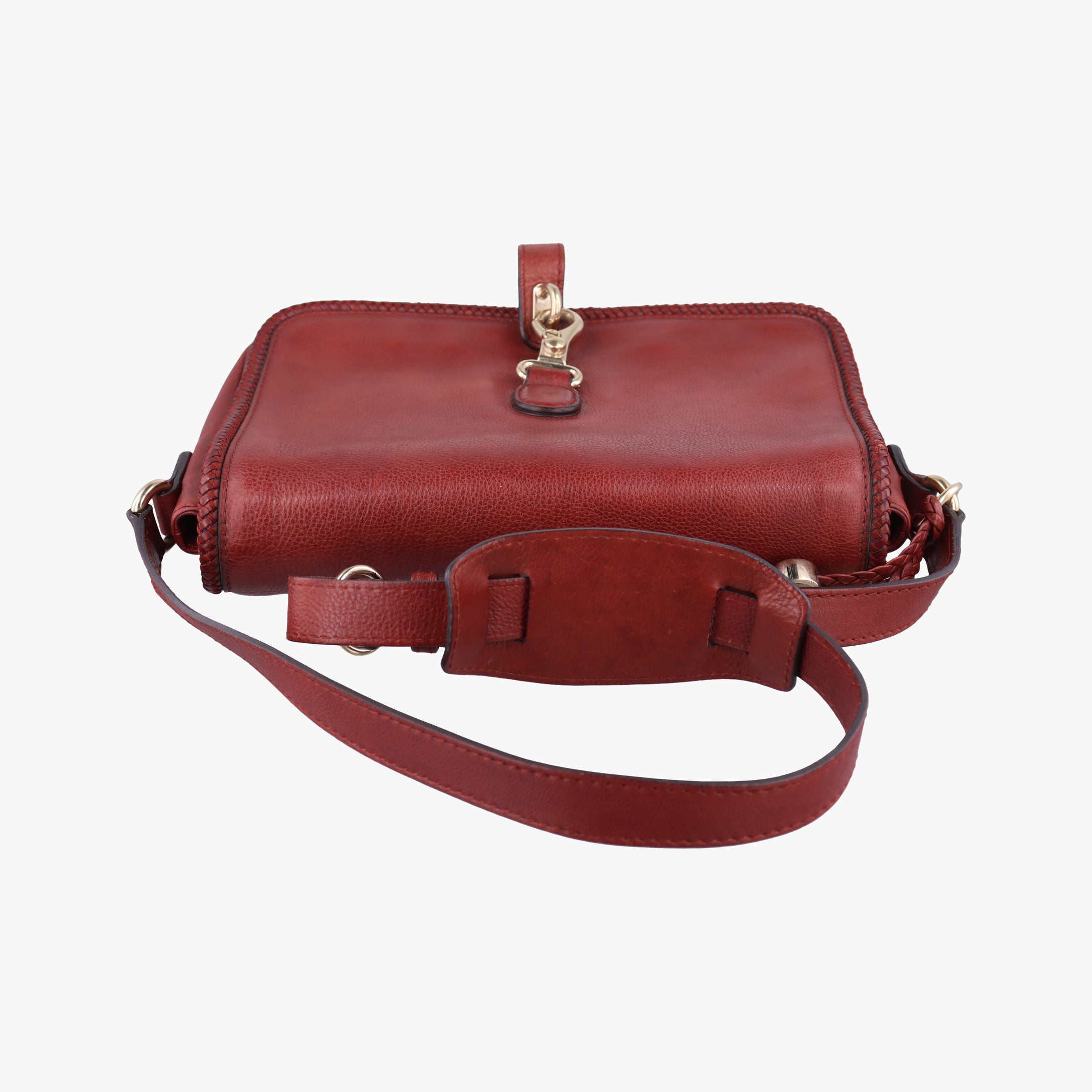 Secondhand Gucci Marrakech Messenger Red Leather 257024 shoulderbag | stylenewstar