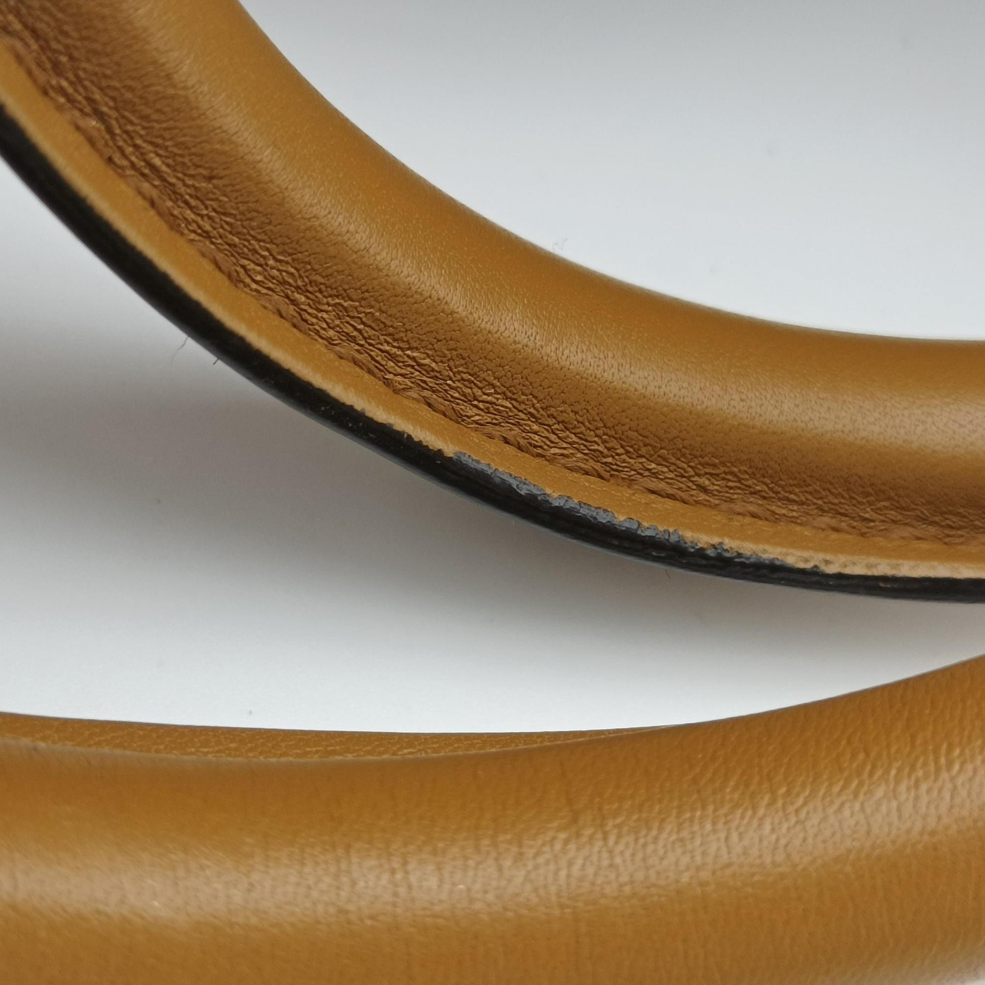 Pre-owned Gucci Stirrup Brown Leather 277514 handbag | stylenewstar