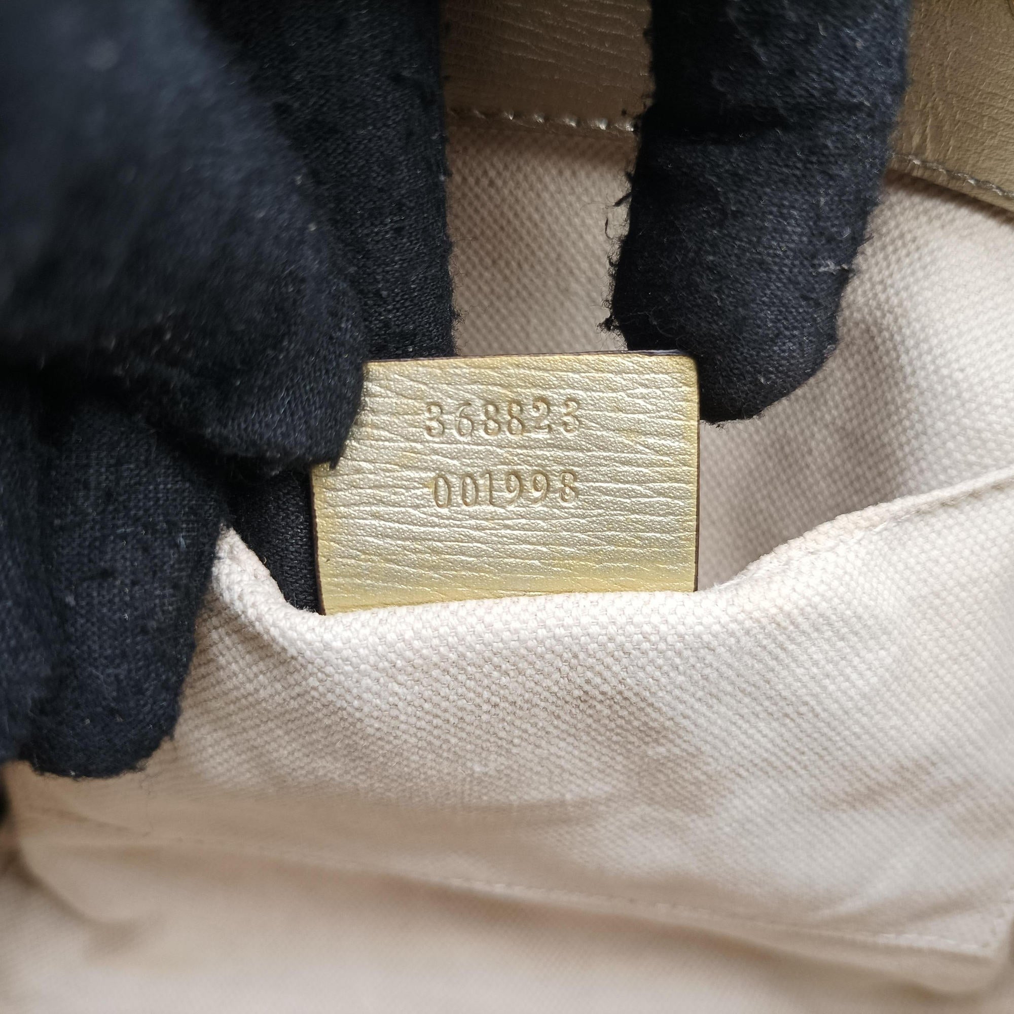 Pre-owned Gucci Bamboo Shopper Golden×Multicolour Leather 368823 shoulderbag | stylenewstar