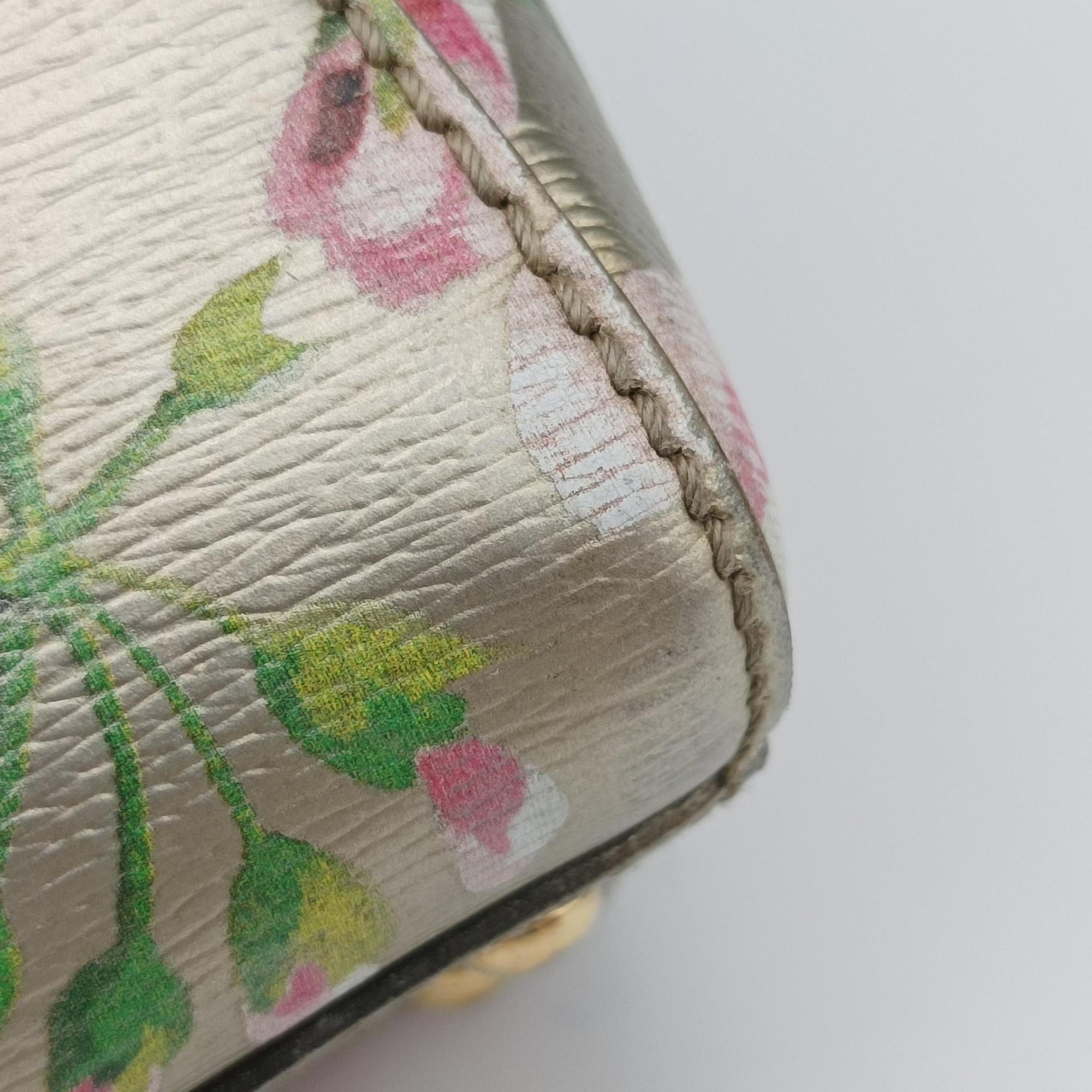 Pre-owned Gucci Bamboo Shopper Golden×Multicolour Leather 368823 shoulderbag | stylenewstar