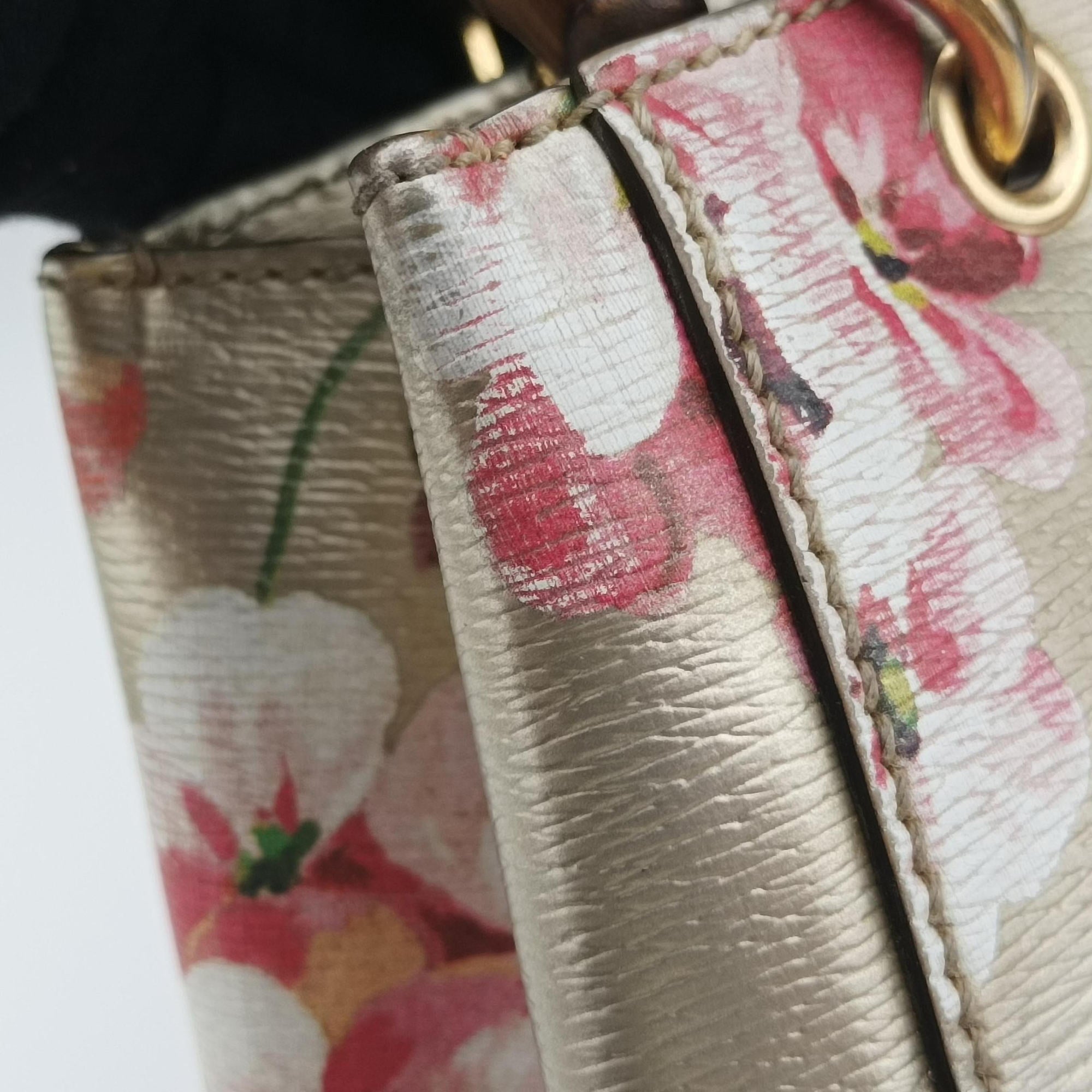 Pre-owned Gucci Bamboo Shopper Golden×Multicolour Leather 368823 shoulderbag | stylenewstar