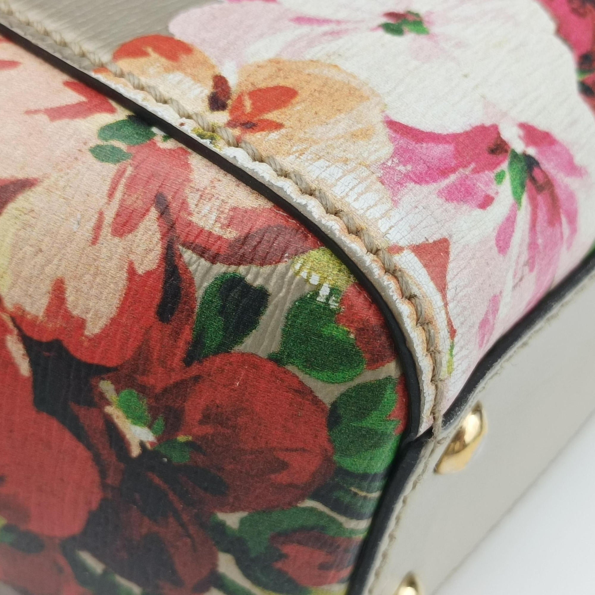 Pre-owned Gucci Bamboo Shopper Golden×Multicolour Leather 368823 shoulderbag | stylenewstar
