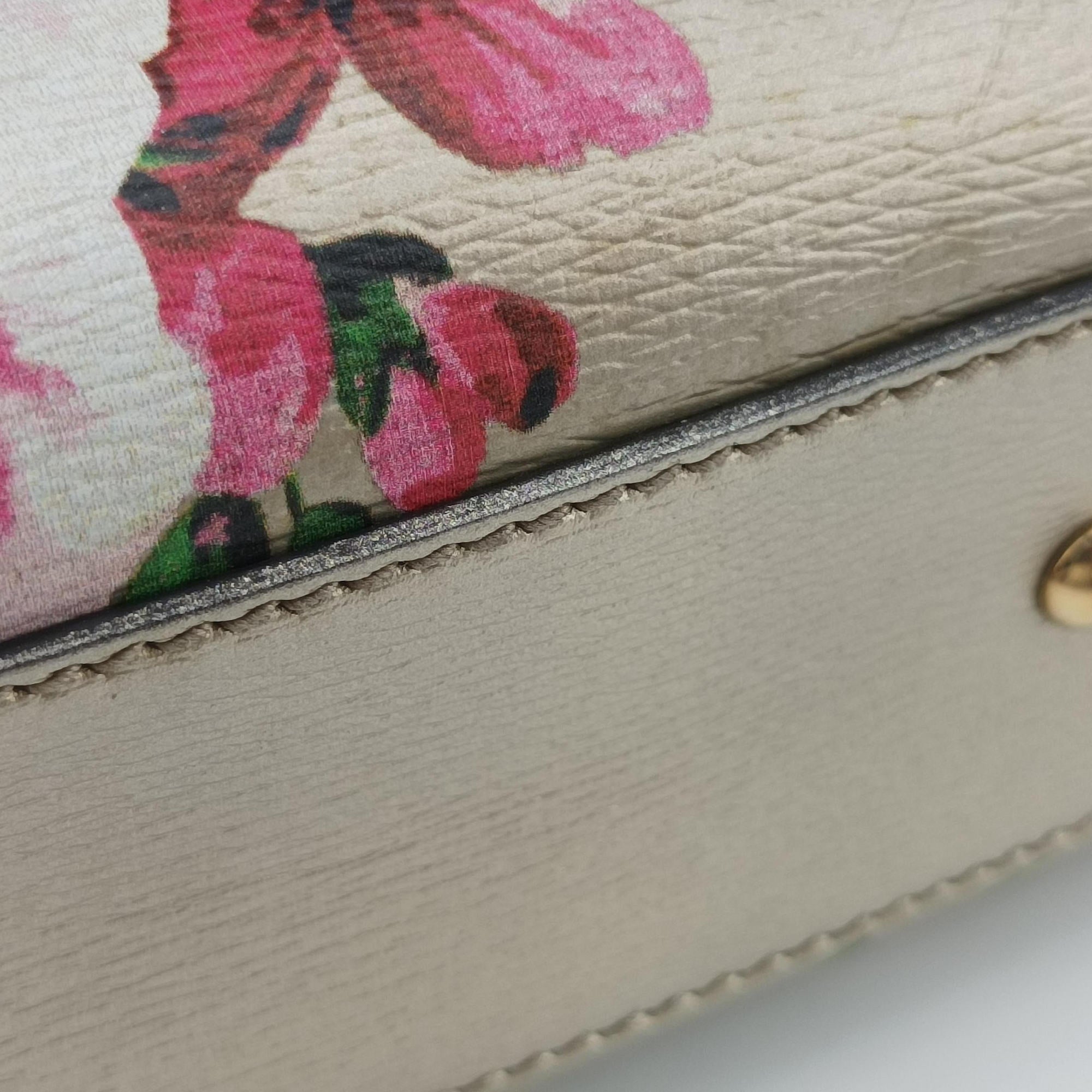 Pre-owned Gucci Bamboo Shopper Golden×Multicolour Leather 368823 shoulderbag | stylenewstar