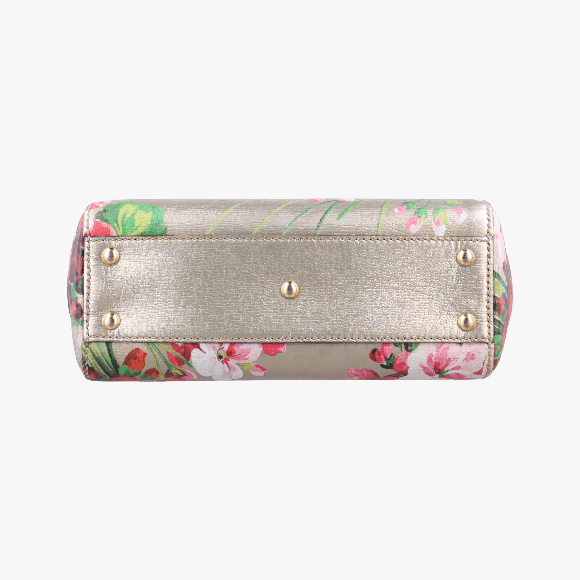 Pre-owned Gucci Bamboo Shopper Golden×Multicolour Leather 368823 shoulderbag | stylenewstar