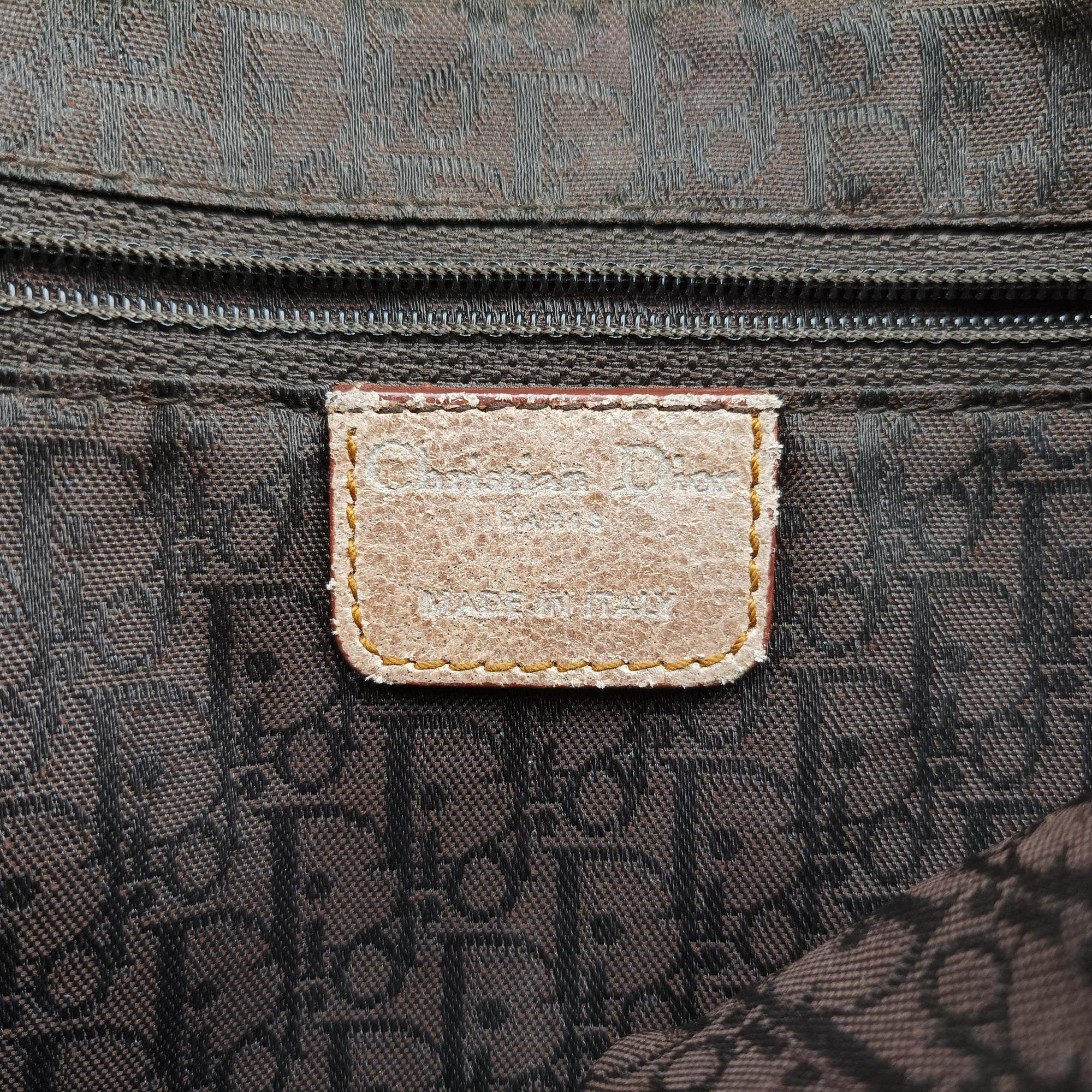 Vintage Christian Dior Gaucho Beige Leather  shoulderbag | stylenewstar