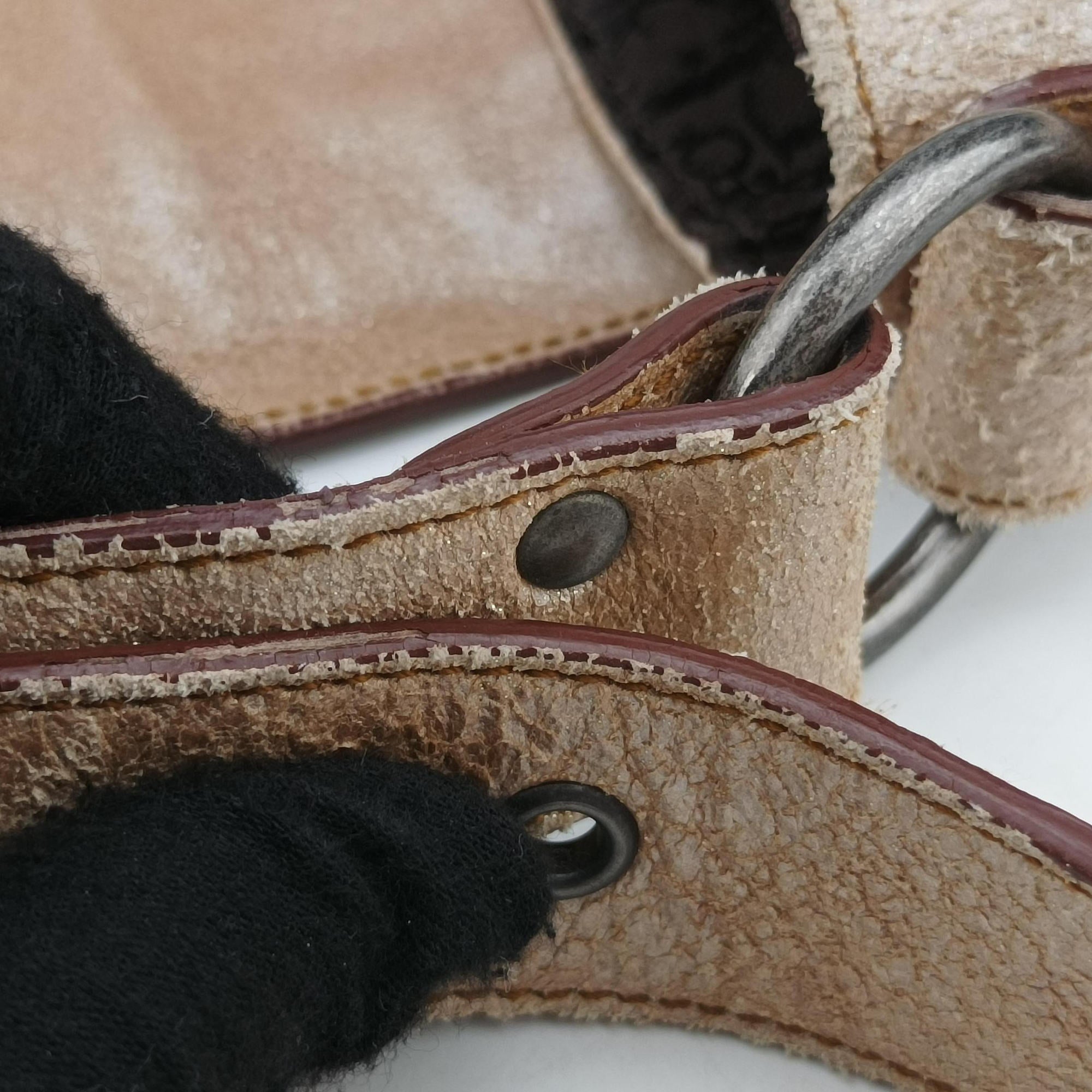 Vintage Christian Dior Gaucho Beige Leather  shoulderbag | stylenewstar