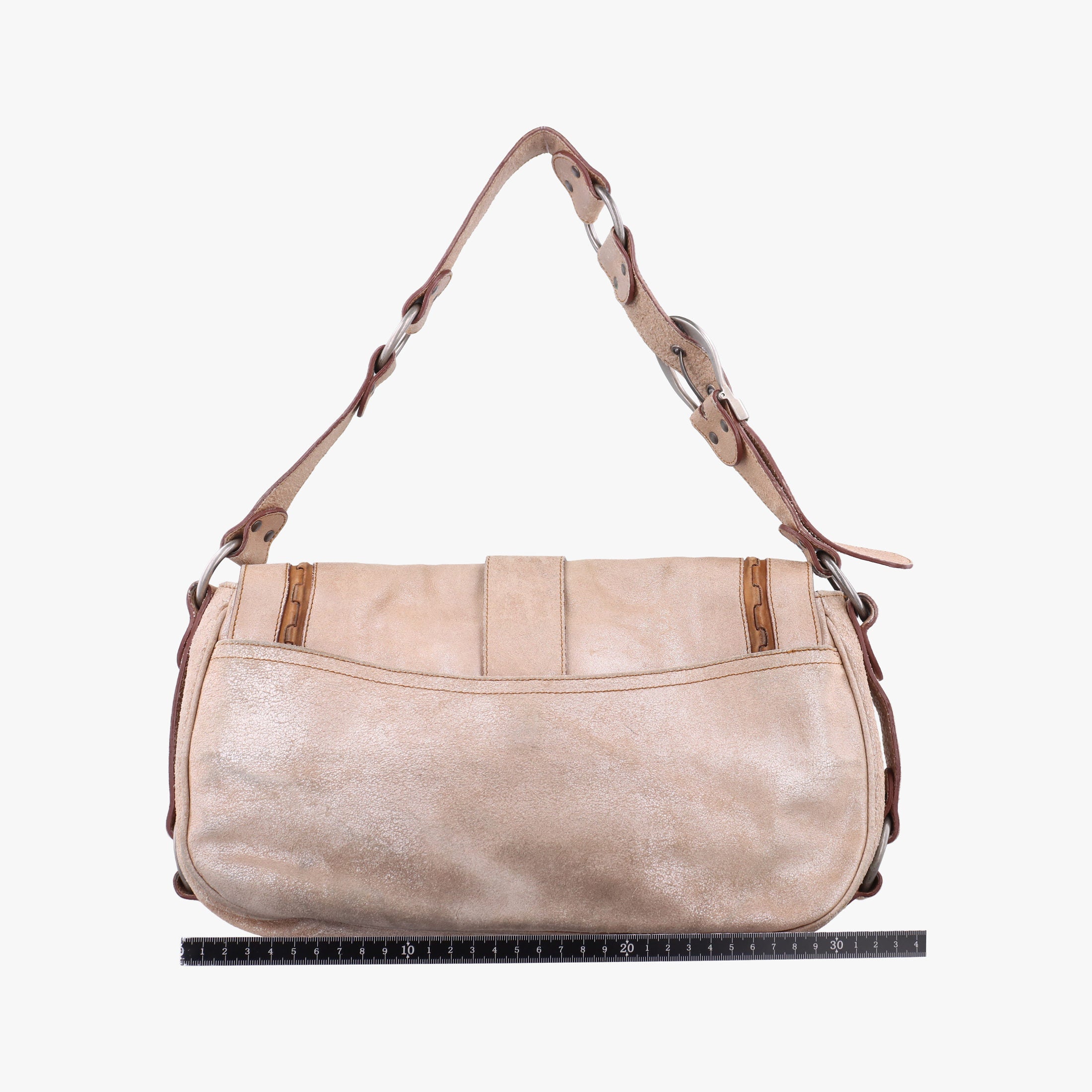 Vintage Christian Dior Gaucho Beige Leather  shoulderbag | stylenewstar