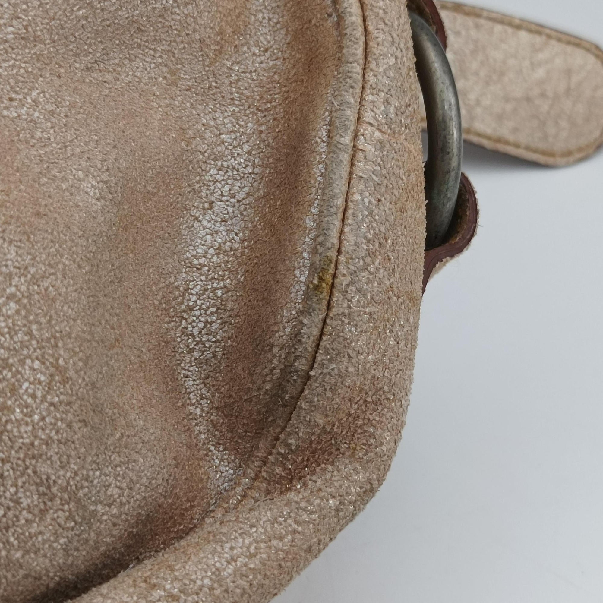 Vintage Christian Dior Gaucho Beige Leather  shoulderbag | stylenewstar