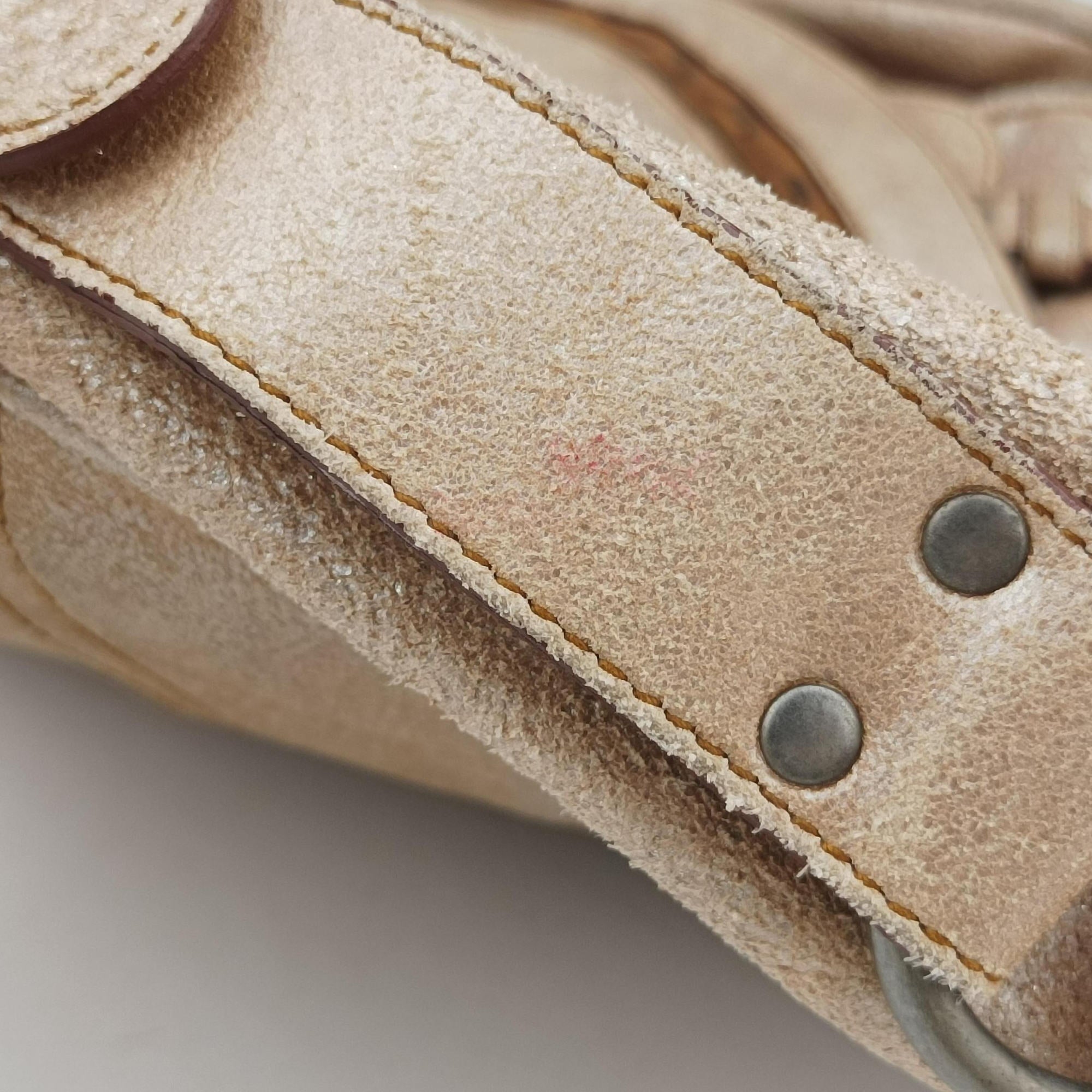 Vintage Christian Dior Gaucho Beige Leather  shoulderbag | stylenewstar