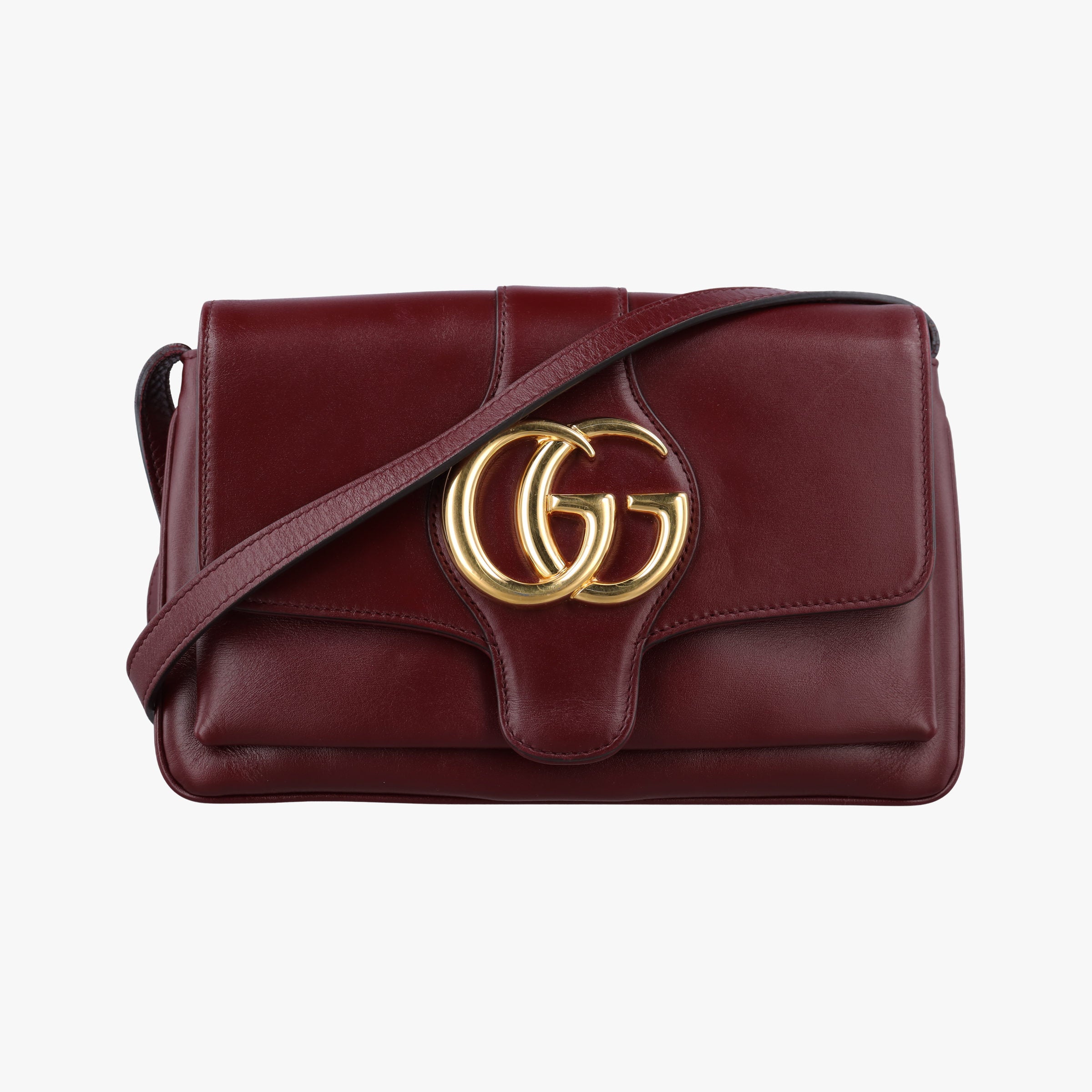 Secondhand Gucci Arli Burgundy Leather 550129 shoulderbag | stylenewstar