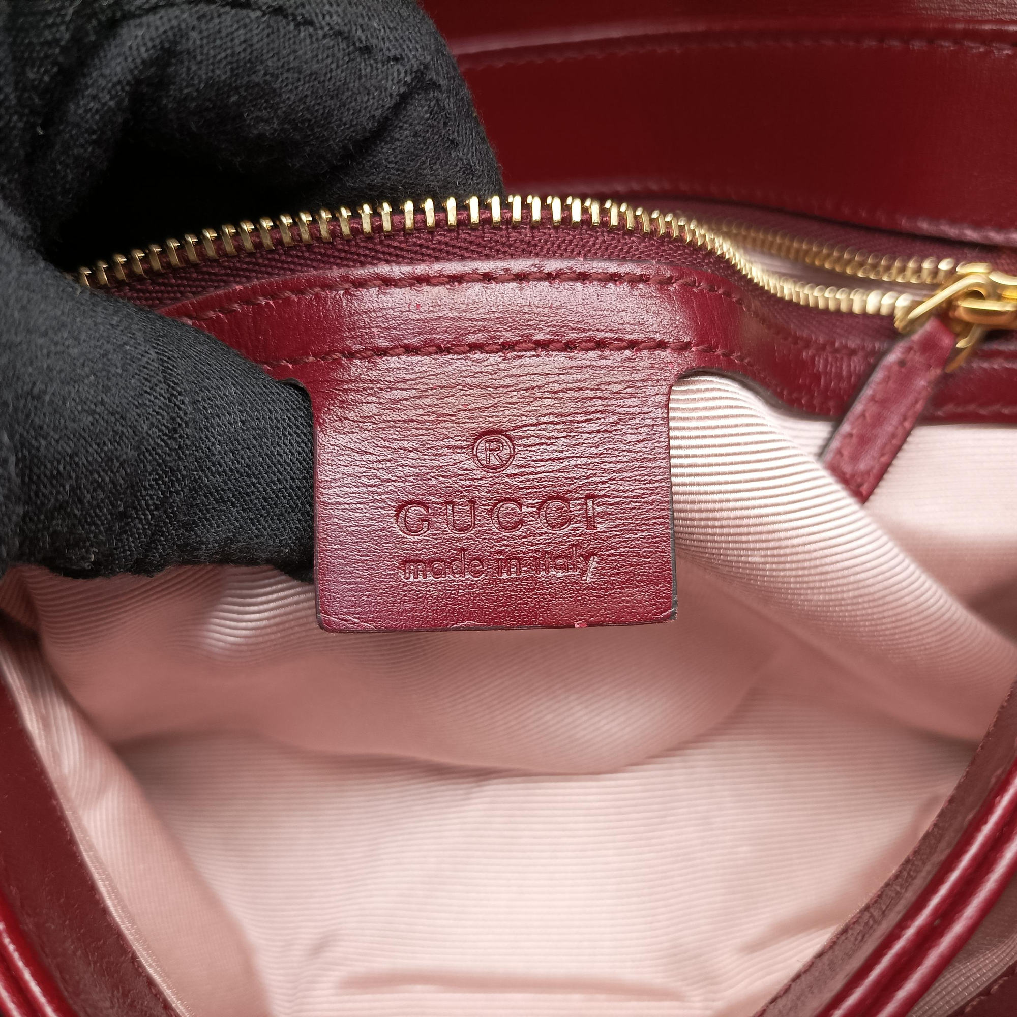 Secondhand Gucci Arli Burgundy Leather 550129 shoulderbag | stylenewstar
