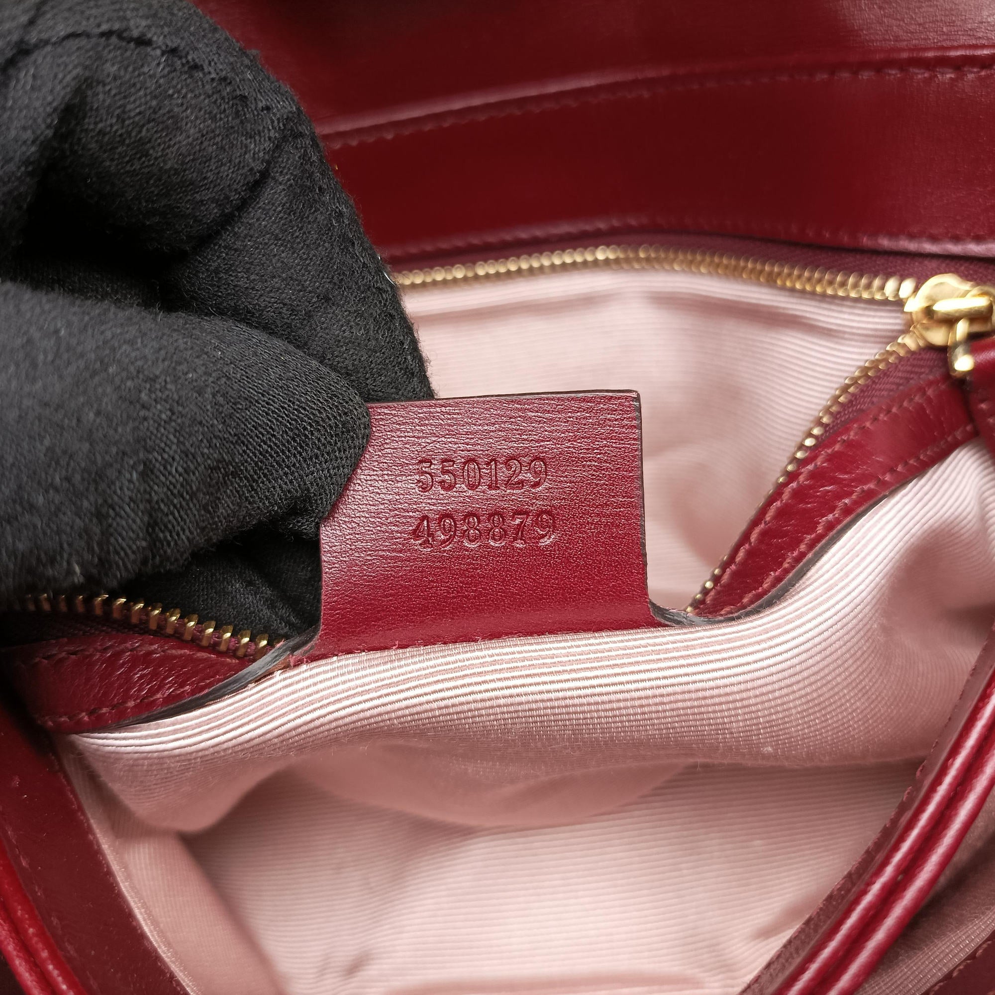 Secondhand Gucci Arli Burgundy Leather 550129 shoulderbag | stylenewstar