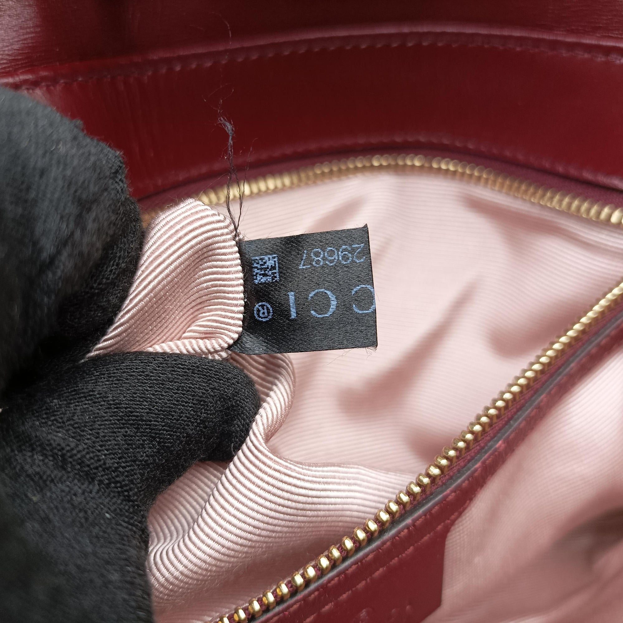 Secondhand Gucci Arli Burgundy Leather 550129 shoulderbag | stylenewstar