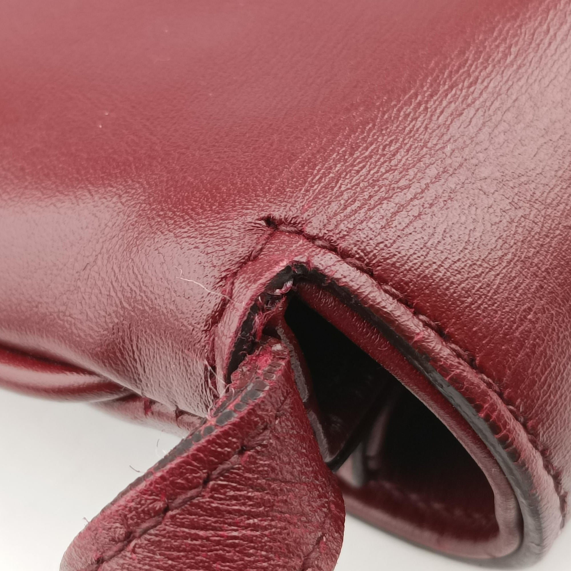 Secondhand Gucci Arli Burgundy Leather 550129 shoulderbag | stylenewstar
