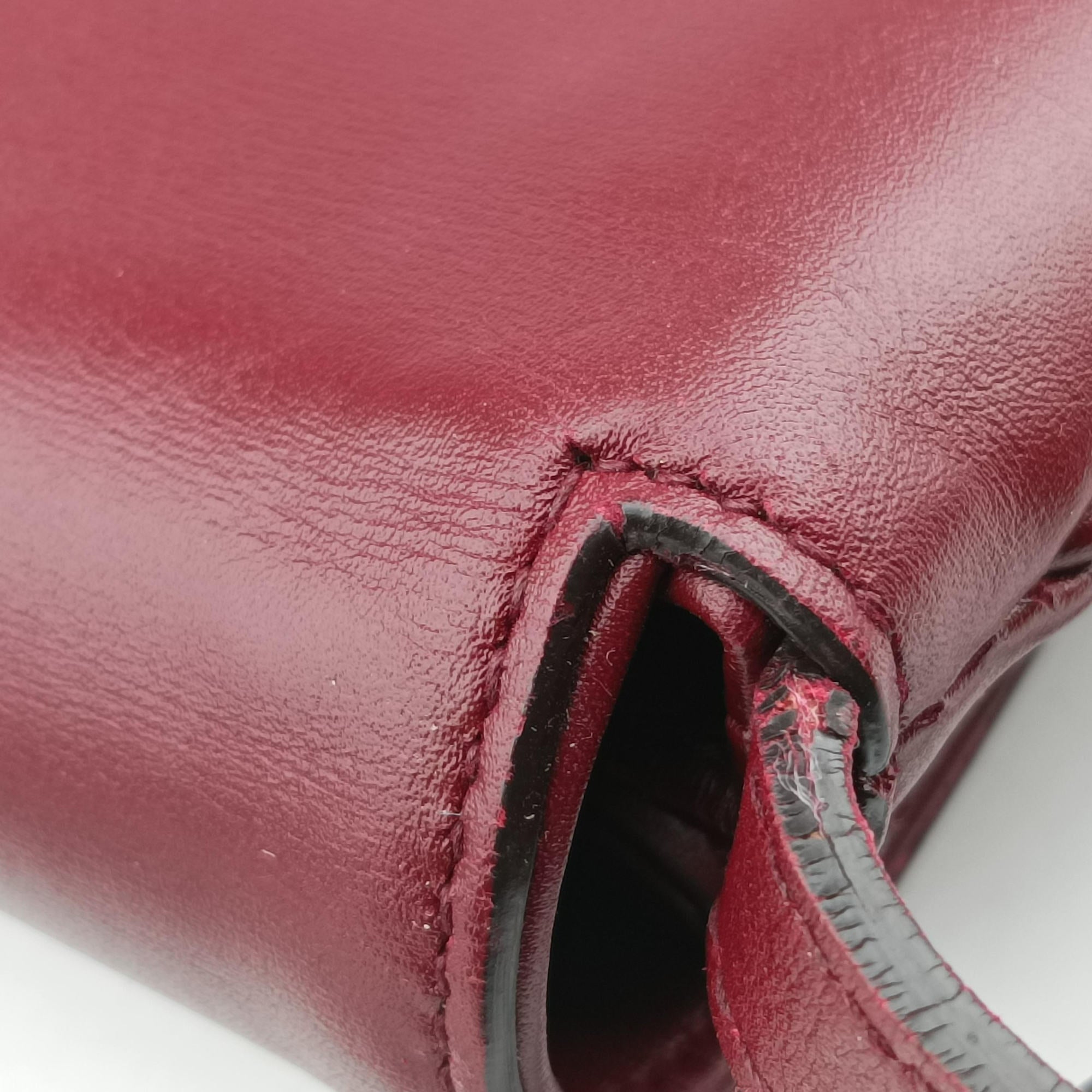 Secondhand Gucci Arli Burgundy Leather 550129 shoulderbag | stylenewstar