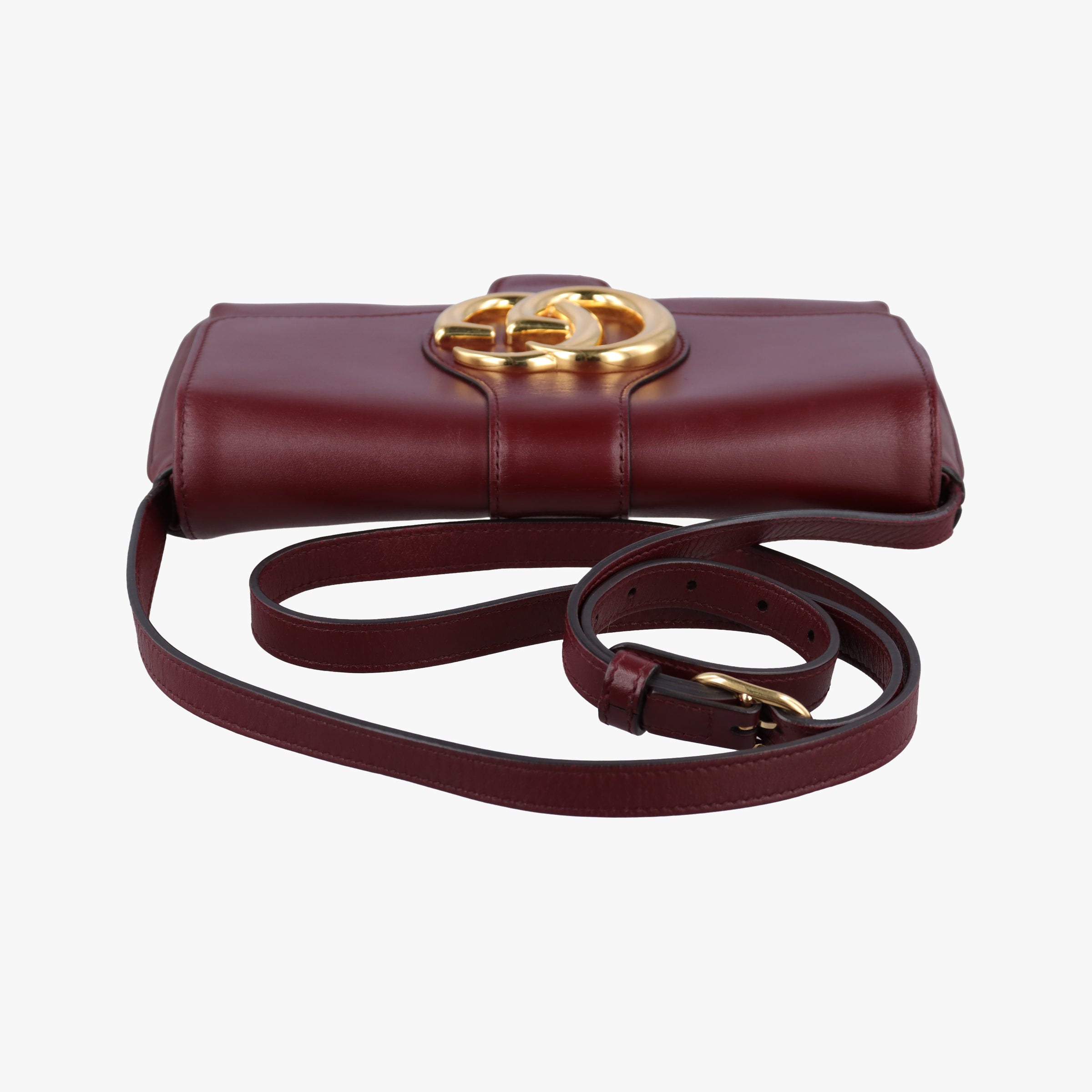 Secondhand Gucci Arli Burgundy Leather 550129 shoulderbag | stylenewstar