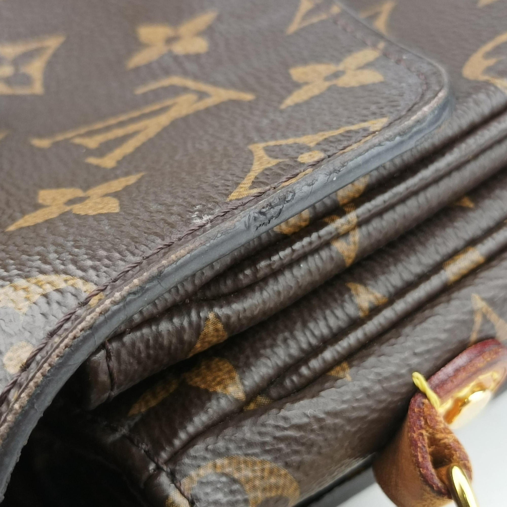 Pre-owned Louis Vuitton Pochette Metis MM Brown Monogram Canvas M44875 shoulderbag | stylenewstar