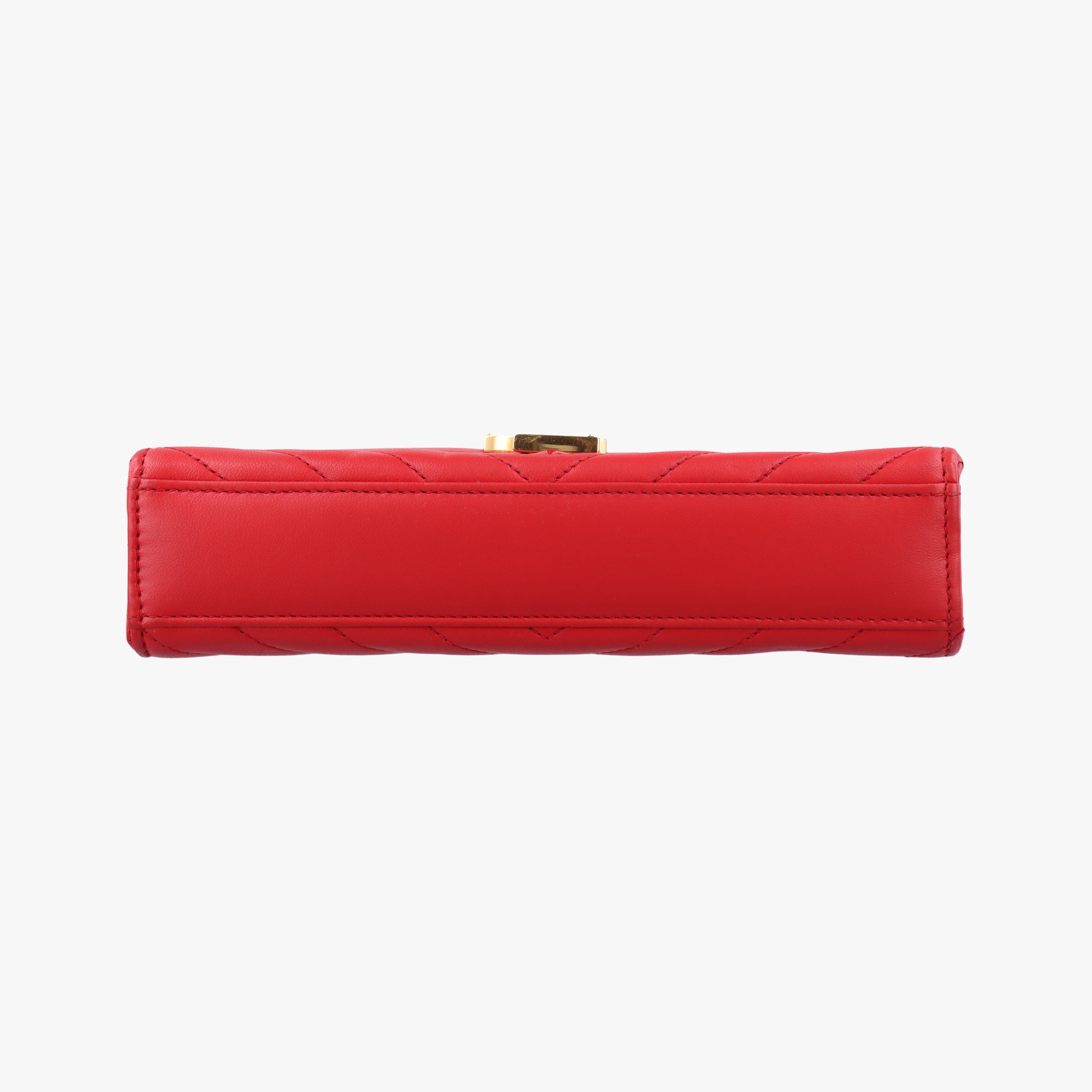 Pre-owned Yves Saint Laurent Monogram Envelope Red Leather 381668 shoulderbag | stylenewstar