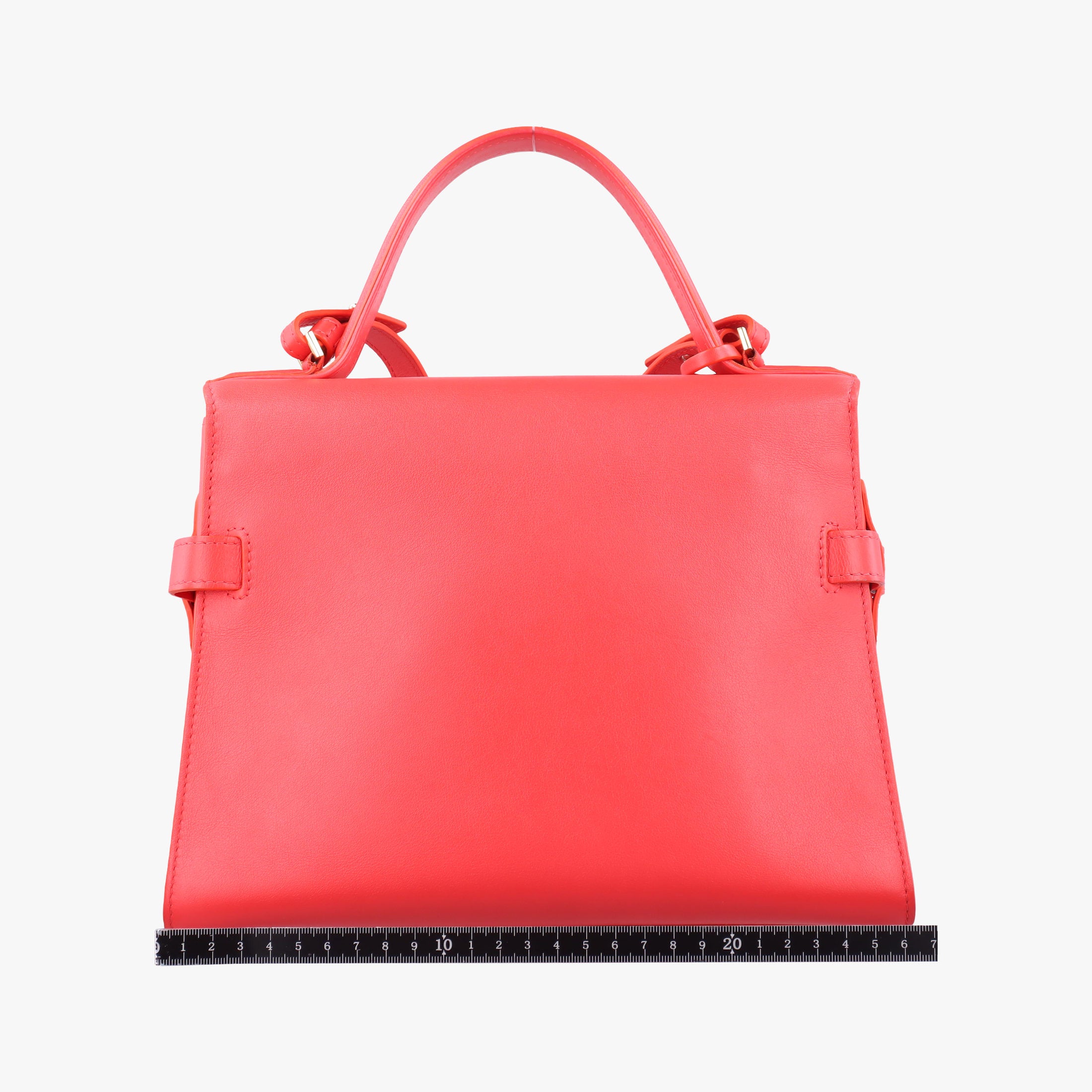 Pre-owned Delvaux Tan pete Red Leather  shoulderbag | stylenewstar